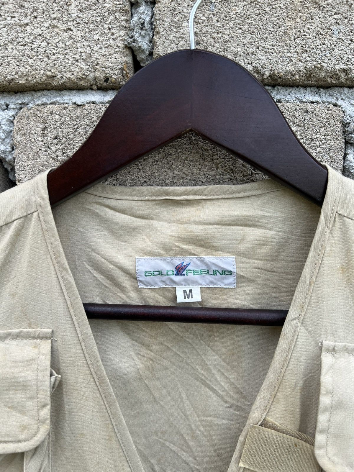 Japanese Brand Gold Feeling Vest Jacket Multi Pocket Size US M / EU 48-50 / 2 - 5 Thumbnail