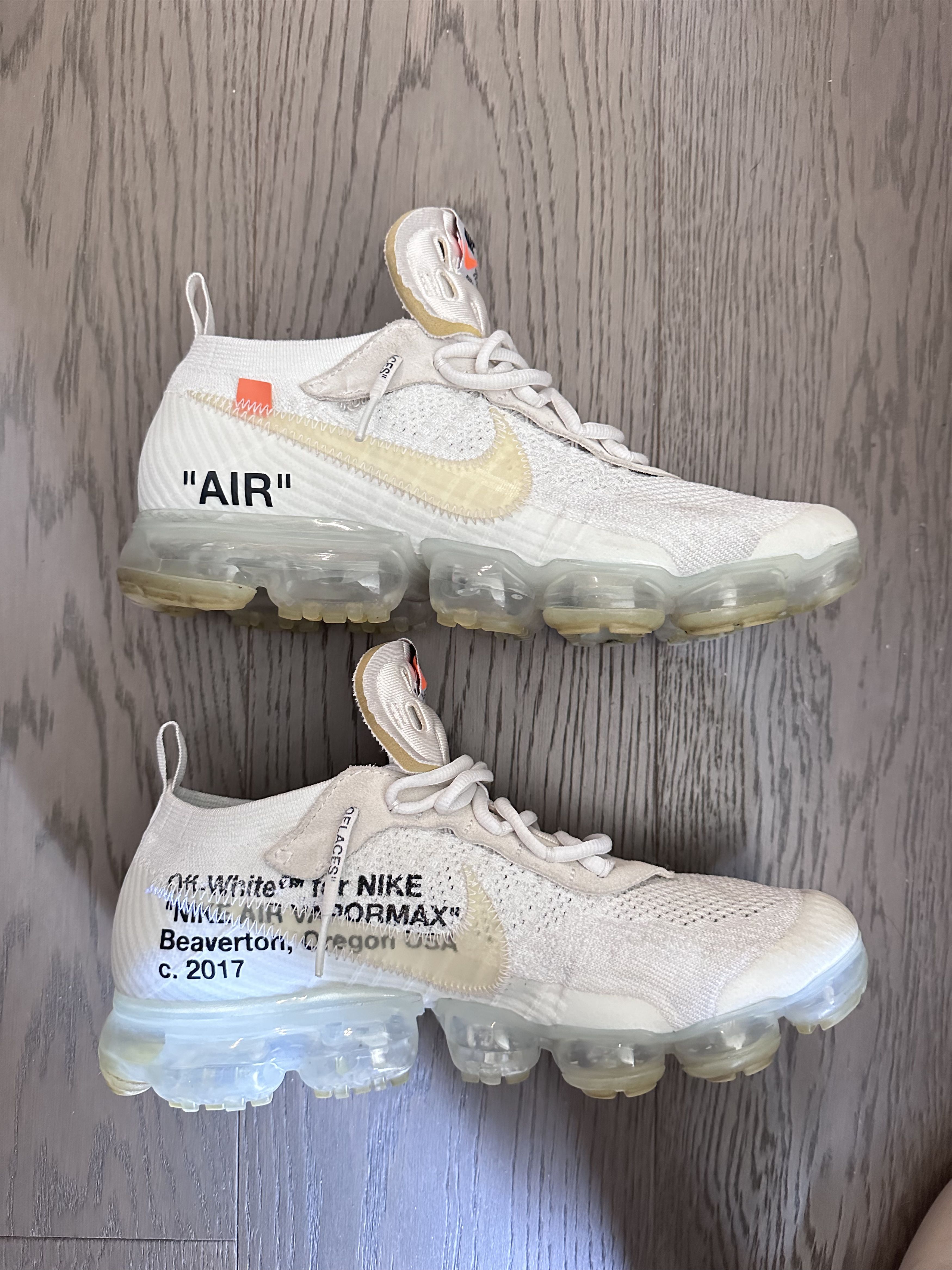 Nike × Off-White Nike Off White VaporMax White 2018 Size US 10.5 / EU 43-44 - 1 Thumbnail
