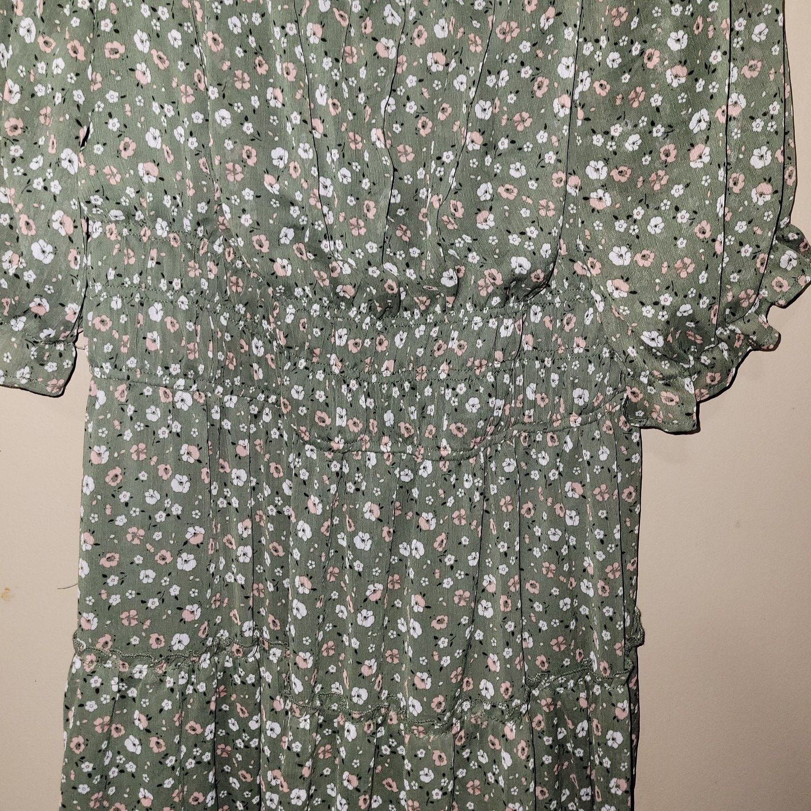 & Other Stories Trixxi Floral Thin Cottage Smocked Dress 3Xl Puff Sleeve Size 3XL / US 20-22 - 9 Thumbnail