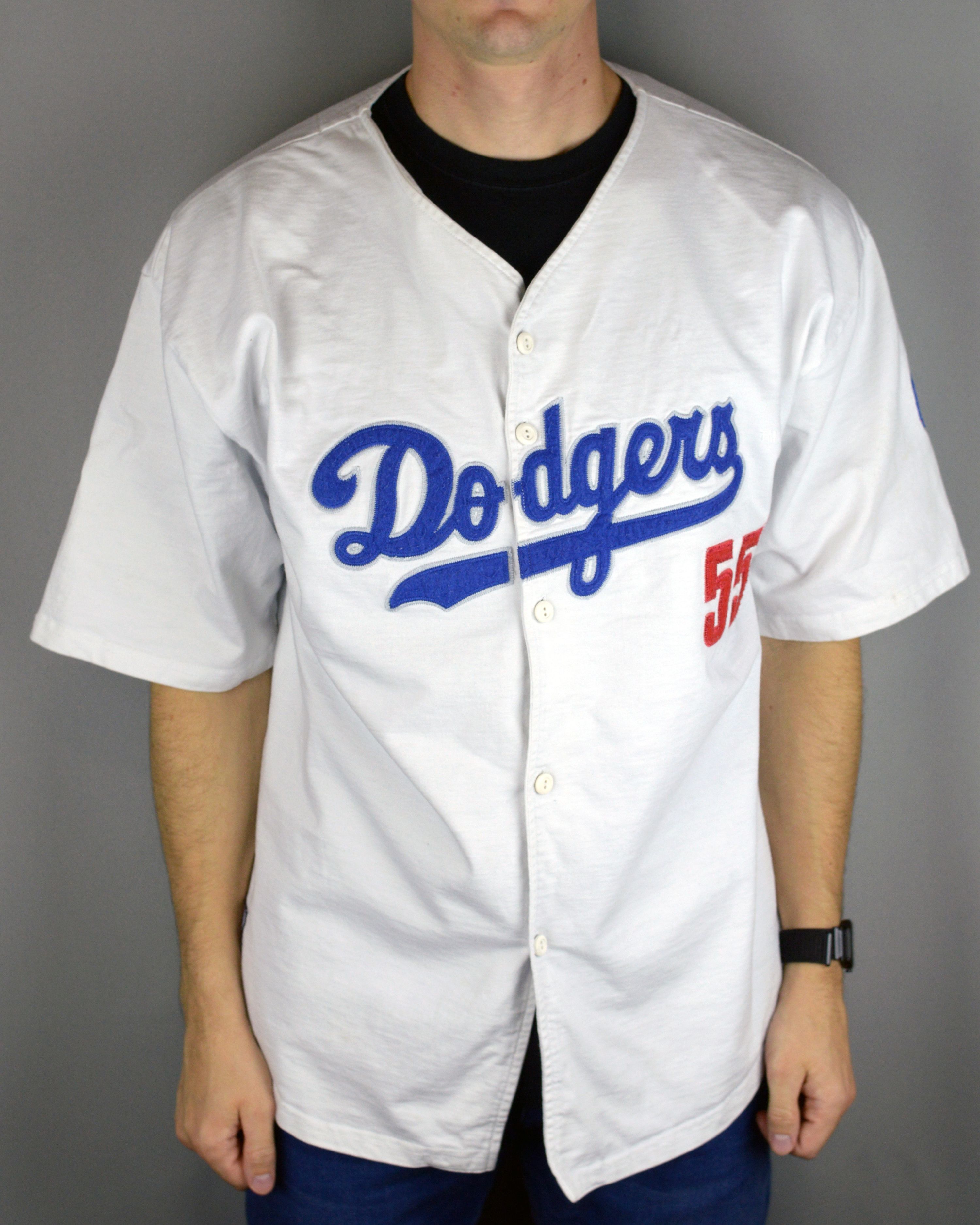 MLB Vintage Dodgers 55 90s jersey Size US XL / EU 56 / 4 - 1 Thumbnail