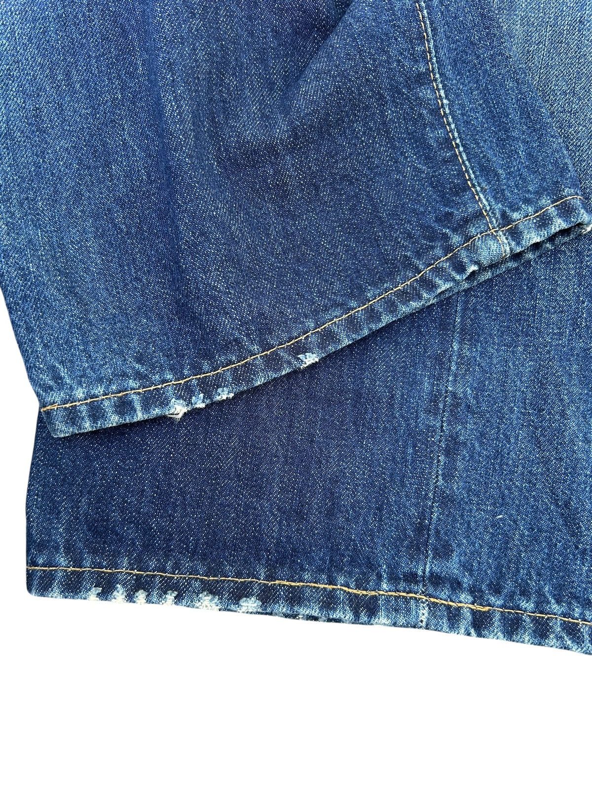 Kapital Thrashed Levis 501XX Big E Selvedge Distressed Denim Jeans Size US 35 - 8 Thumbnail