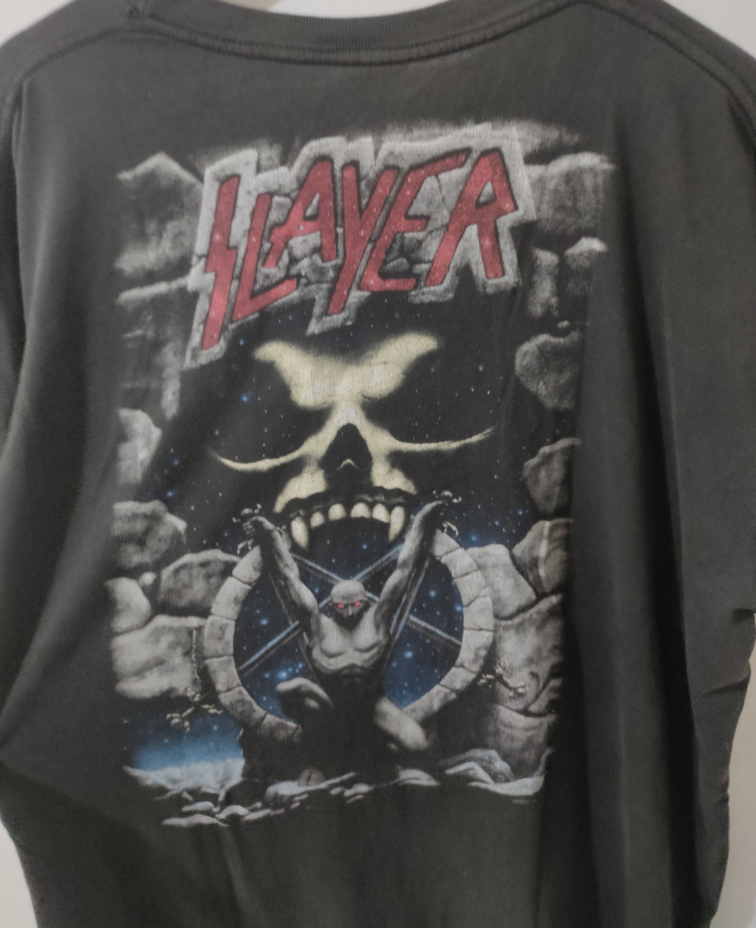 Vintage Rare 1996 Vintage Slayer Double Trouble Test Print Size US XL / EU 56 / 4 - 3 Thumbnail