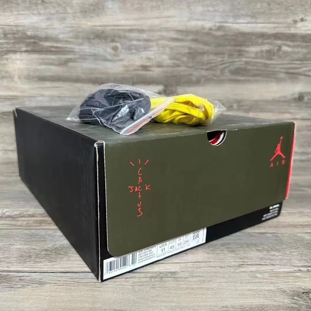 Travis Scott Travis Scott x Air Jordan 6 Olive US 45 Size US 12 / EU 45 - 9 Thumbnail