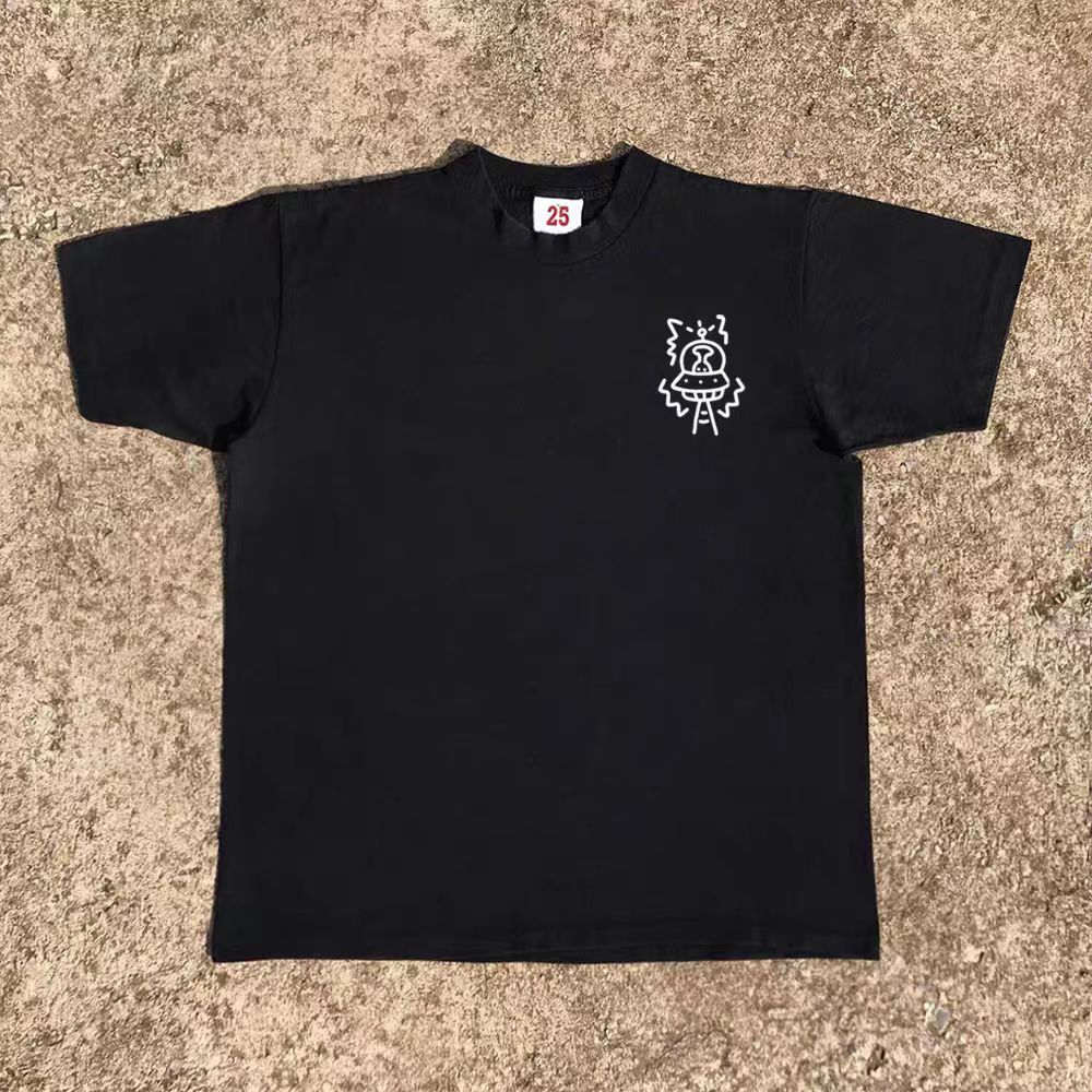 Vintage Black retro frog graffiti print t-shirt Size US M / EU 48-50 / 2 - 2 Thumbnail
