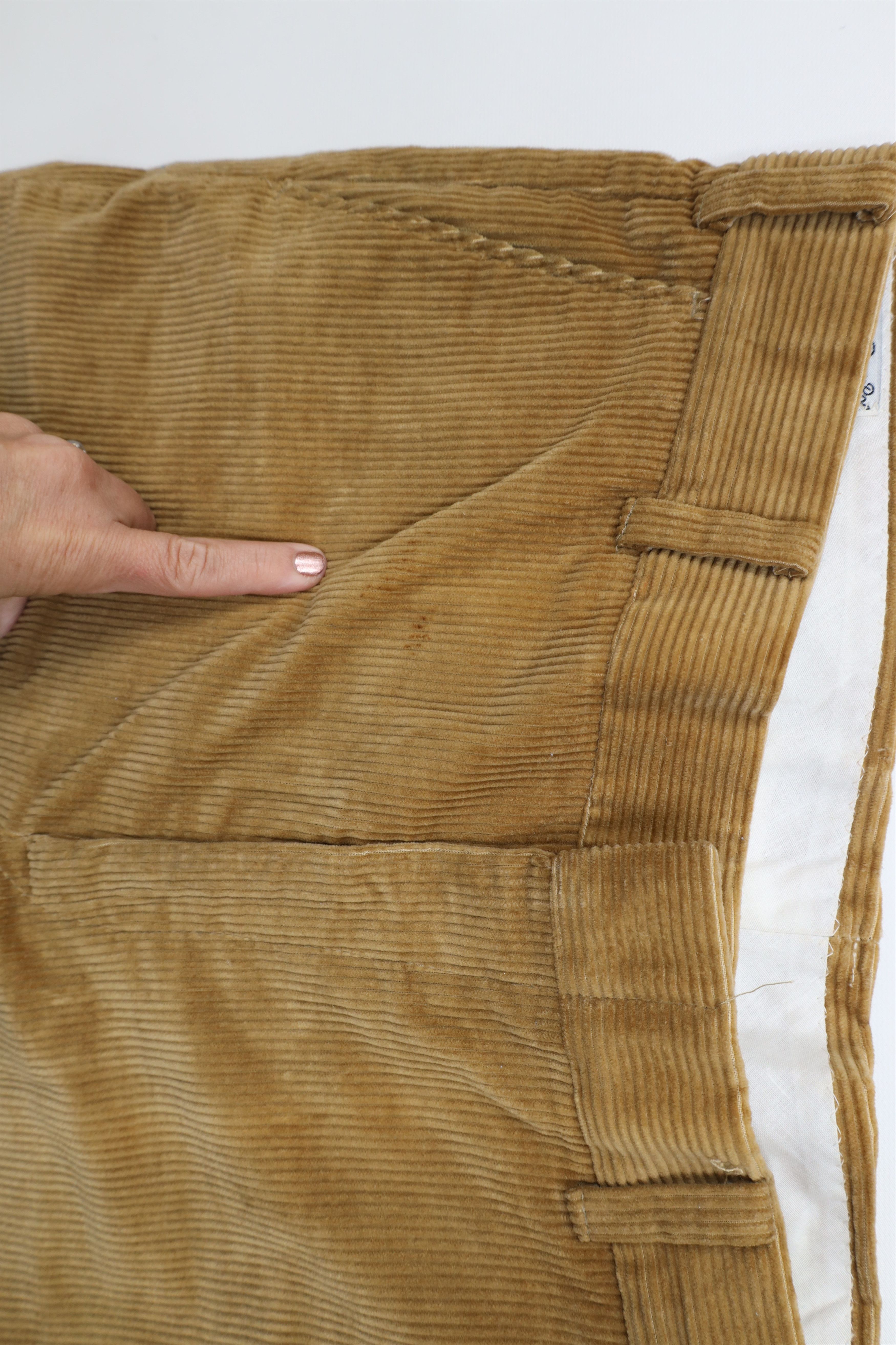 Vintage Vintage 70s Streetwear Wide Leg Corduroy Chino Pants USA Size US 36 / EU 52 - 7 Thumbnail