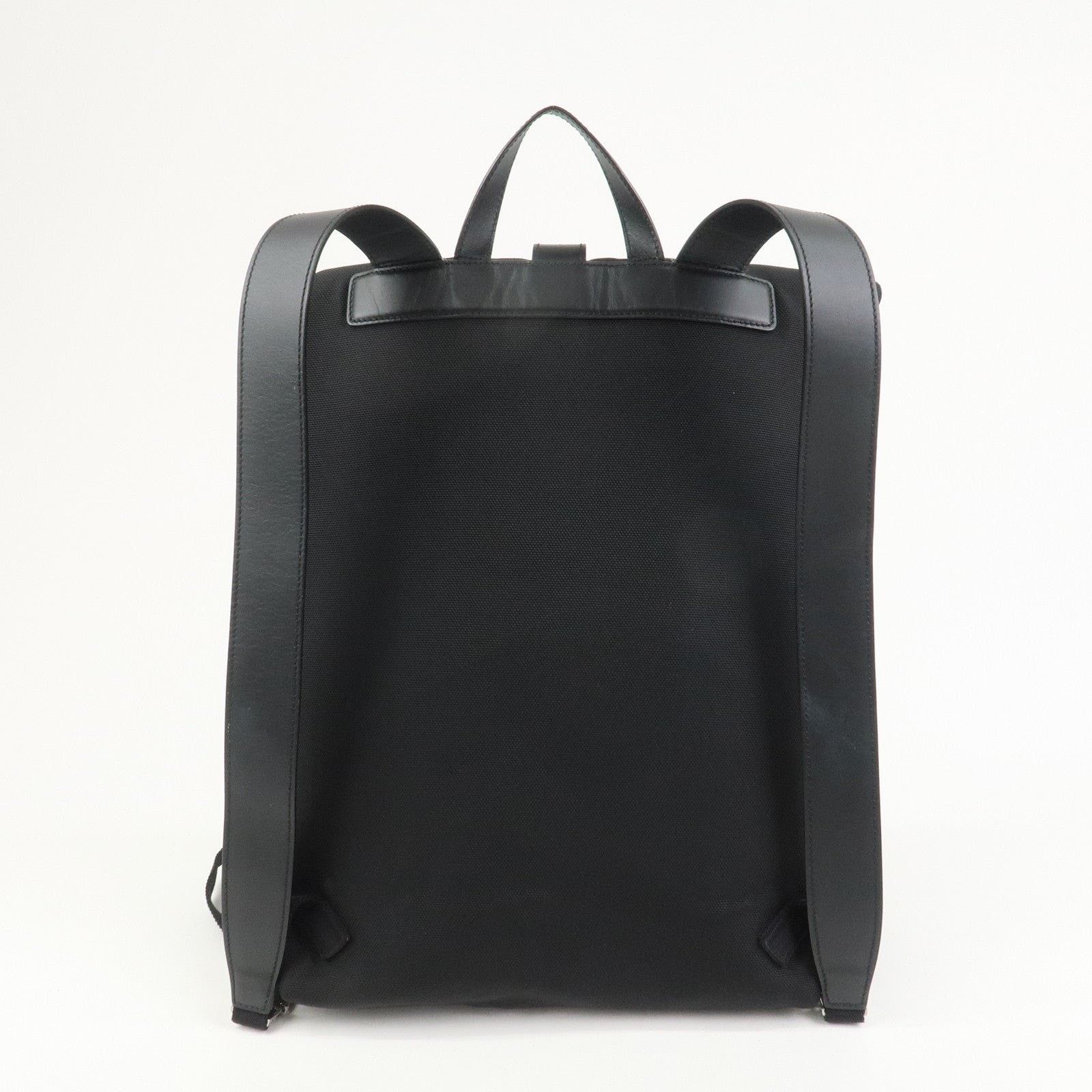 Gucci Gucci Web Canvas & Leather Backpack Black Size ONE SIZE - 2 Thumbnail