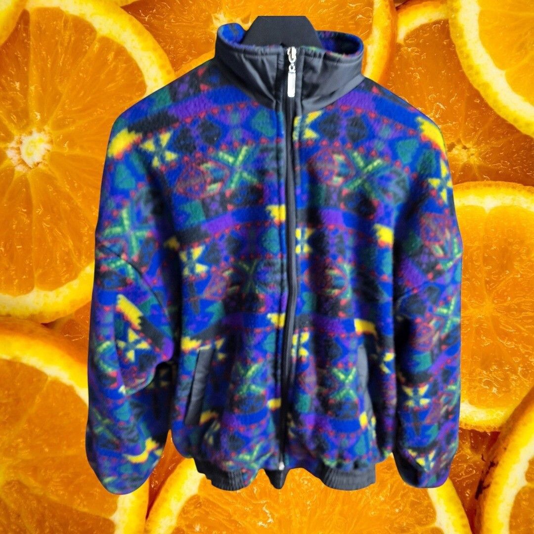 Other Boyattini Fleece Jacket Full Zip Colorful Patterned Pullover Size US L / EU 52-54 / 3 - 2 Thumbnail