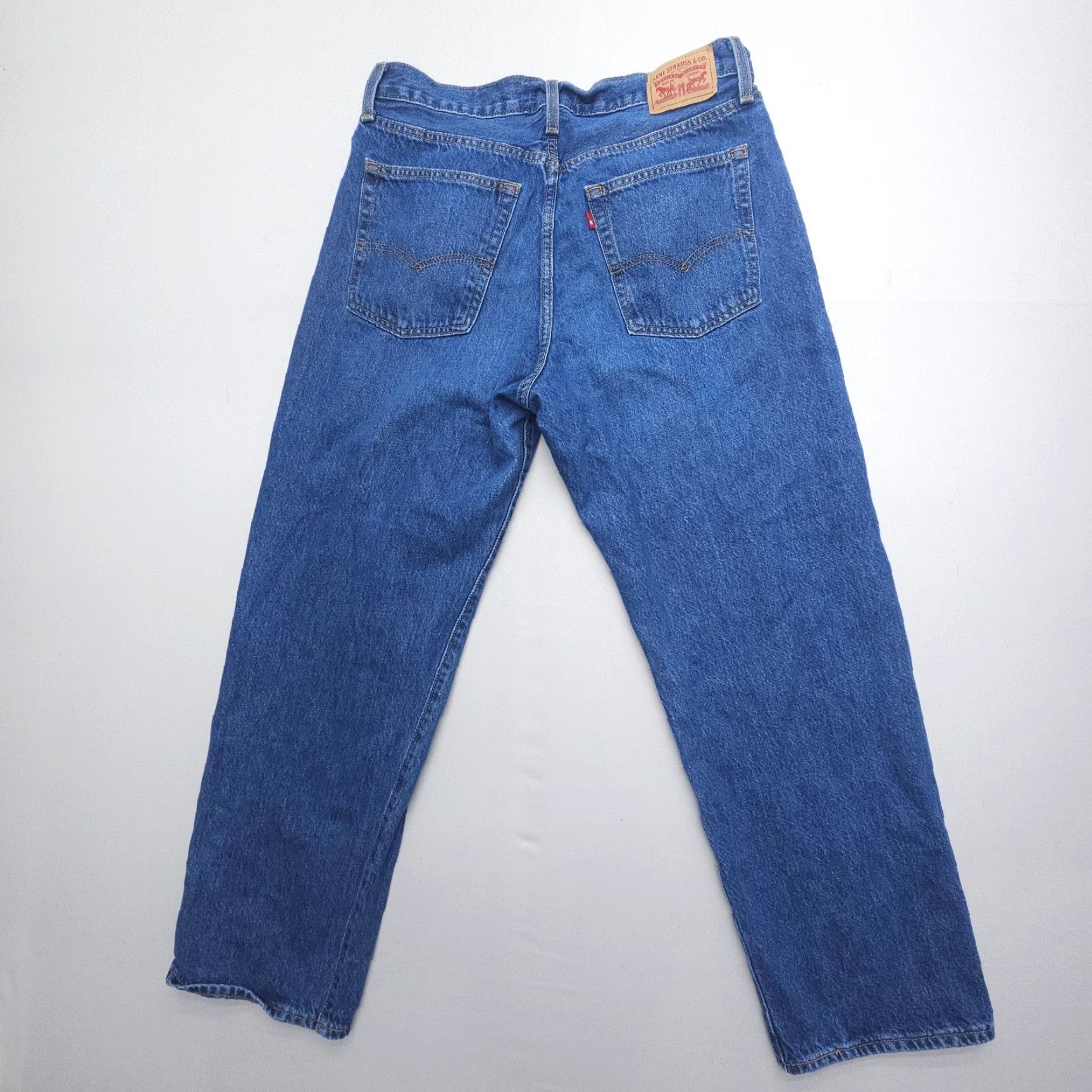 Levi's VINTAGE Levi's 94 Baggy Wide-Leg Jeans Womens 32 Blue 100% Cotton High Rise Dark Wash Size 24" / US 00 / IT 34 - 2 Thumbnail