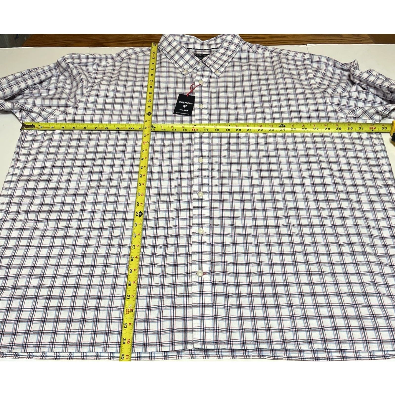 Cremieux CREMIEUX Mens 4XT Plaid Button-Down Shirt 100% Cotton Flannel Long Sleeve NWT Shirt Mens 4XT Multicolor Plaid Button-Up Classic Casual Size US XXL / EU 58 / 5 - 4 Thumbnail