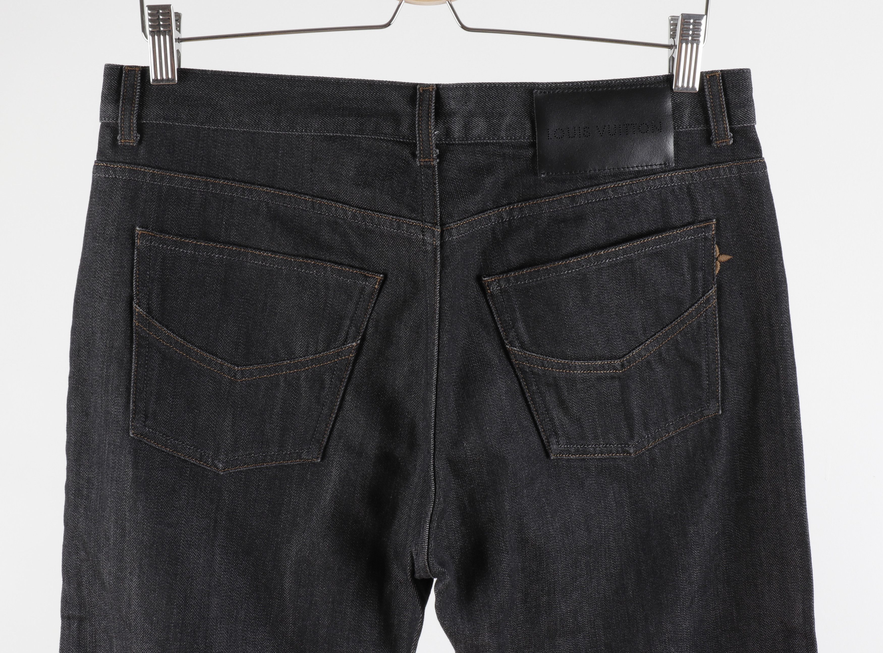Louis Vuitton Louis Vuitton Size FR42 Brown Fleur LV Logo Black Jeans Size US 32 / EU 48 - 5 Thumbnail