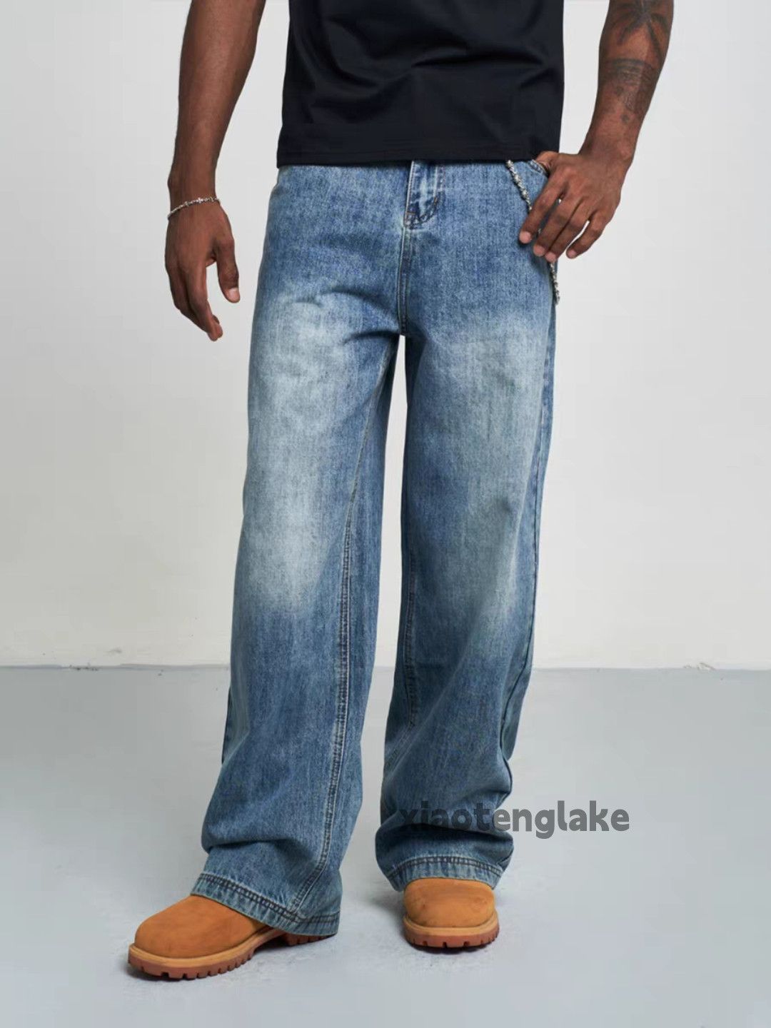 Jean × Vintage utility skate hiphop washed faded cleanfit work jeans Size US 30 / EU 46 - 1 Thumbnail