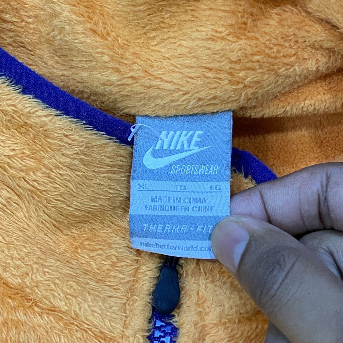 Nike × Vintage Vintage Y2K Nike Micro Sherpa Size US XL / EU 56 / 4 - 9 Thumbnail
