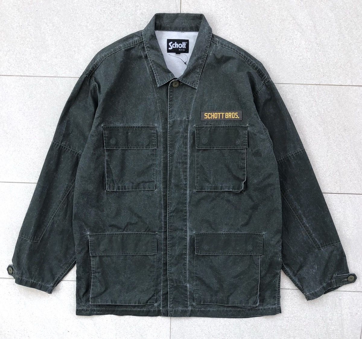 Schott Vintage Schott N.Y.C Military Bideae Jacket 2XL Size US XXL / EU 58 / 5 - 1 Thumbnail