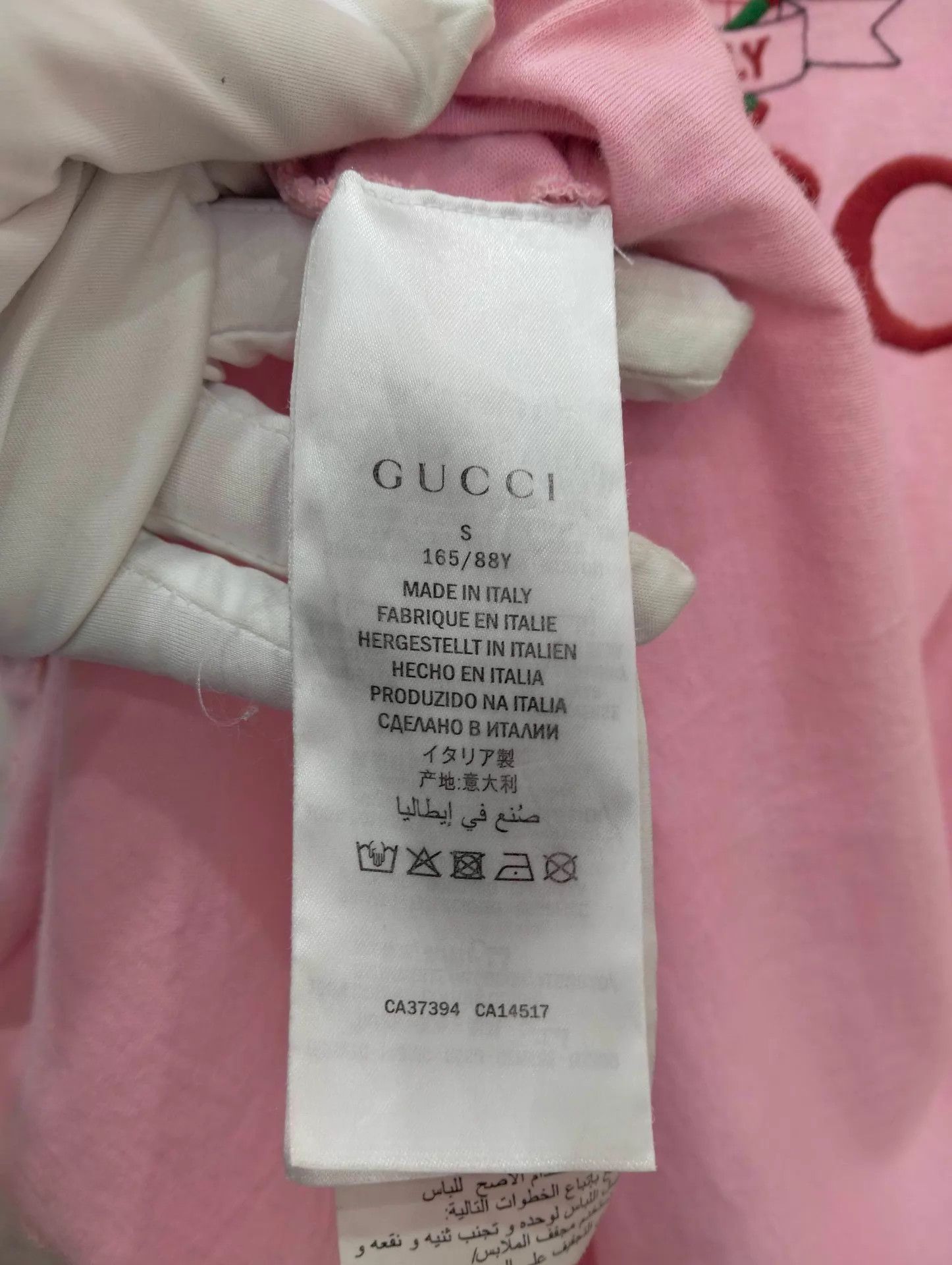 Gucci Gucci Pink Embroidered GG Tennis Racket T-shirt S Size S / US 4 / IT 40 - 4 Thumbnail