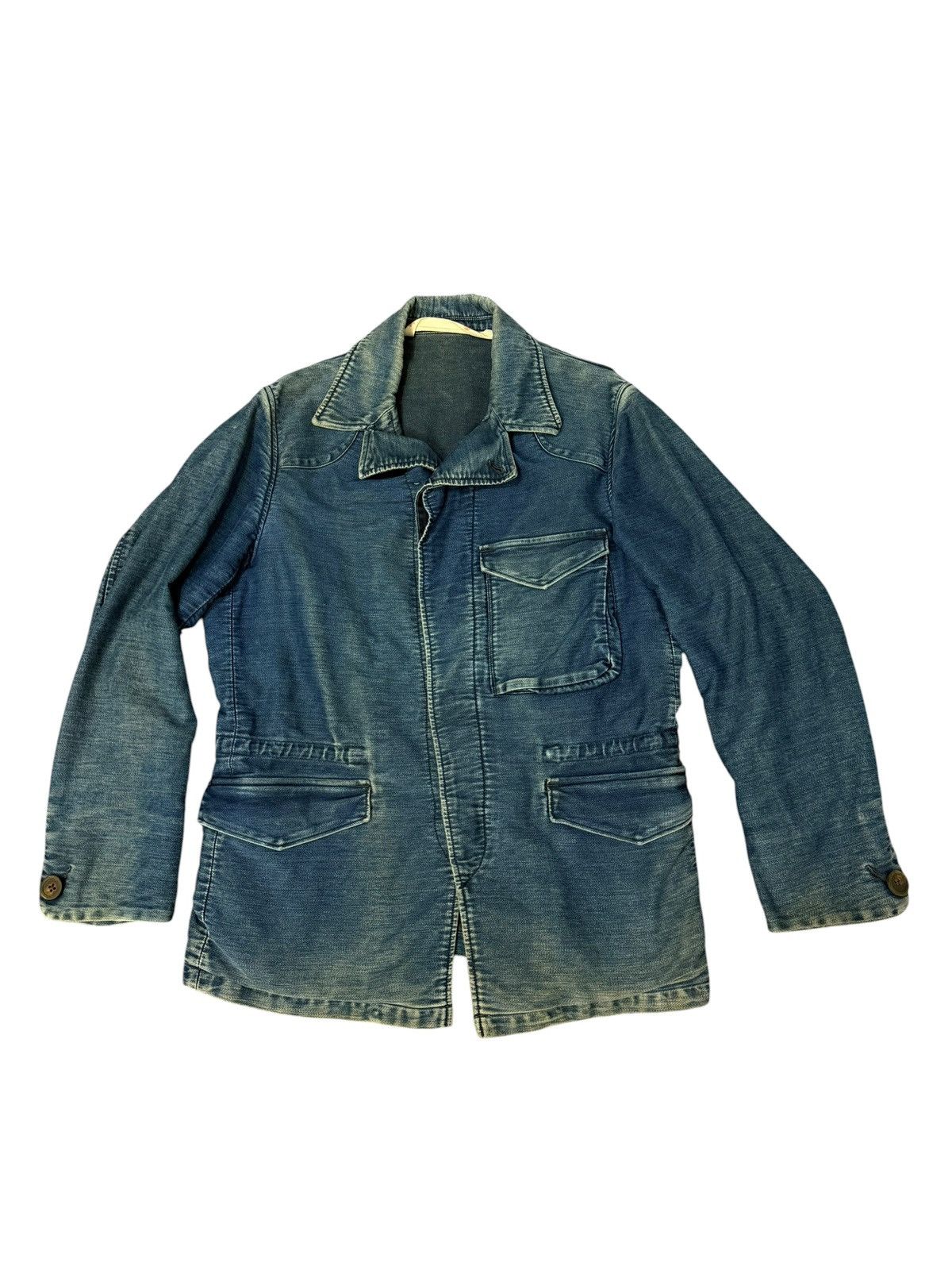45rpm Faded Indigo Blue 45rpm Chore Jacket Slim cdg visvim 7🟩3 Size US M / EU 48-50 / 2 - 1 Thumbnail