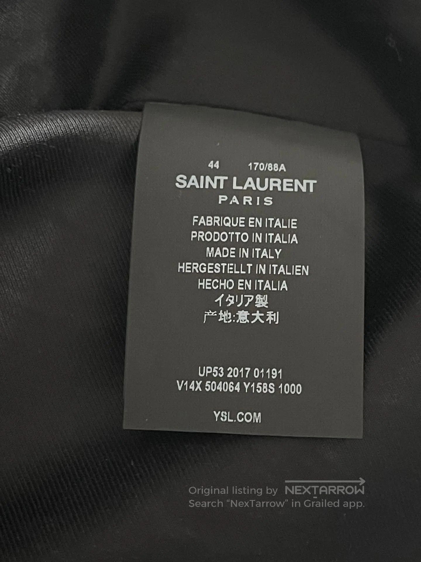 Saint Laurent Paris Saint Laurent Leather Sleeve HEAVEN Jacket. Size US S / EU 44-46 / 1 - 7 Thumbnail