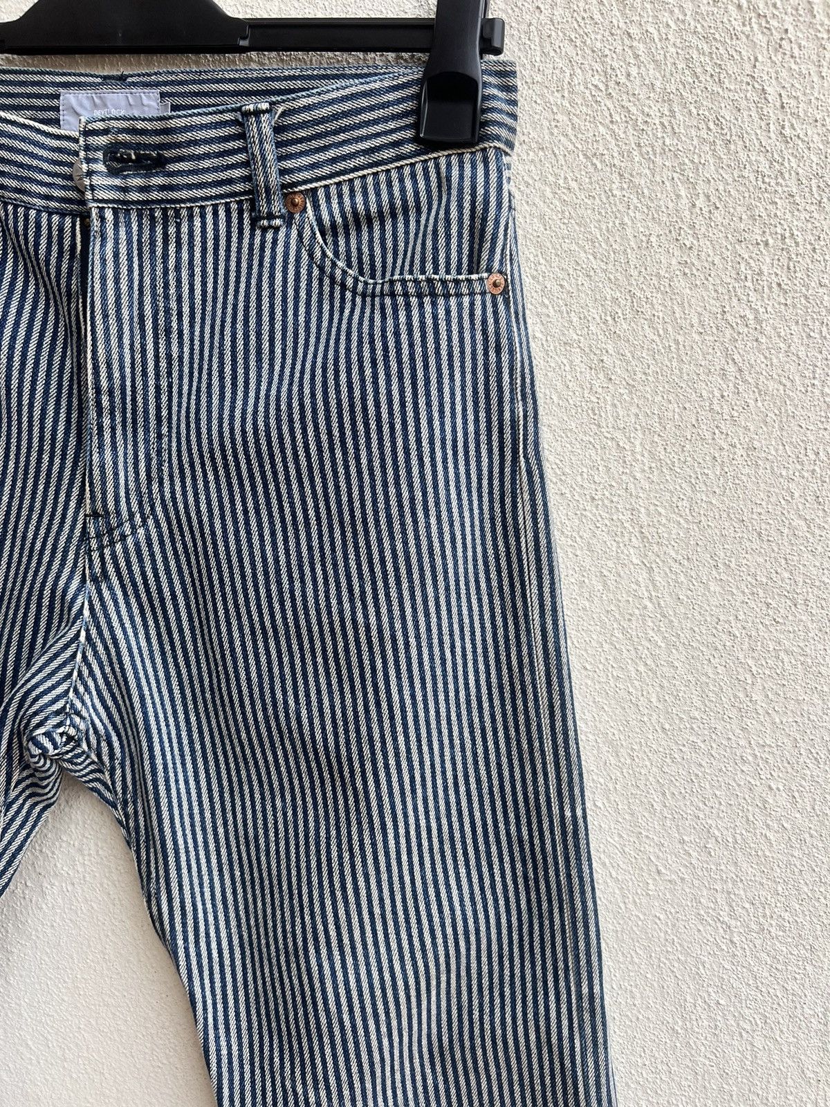 Devilock Vintage Devilock Japan Fade Striped Denim Pant Size US 30 / EU 46 - 11 Thumbnail
