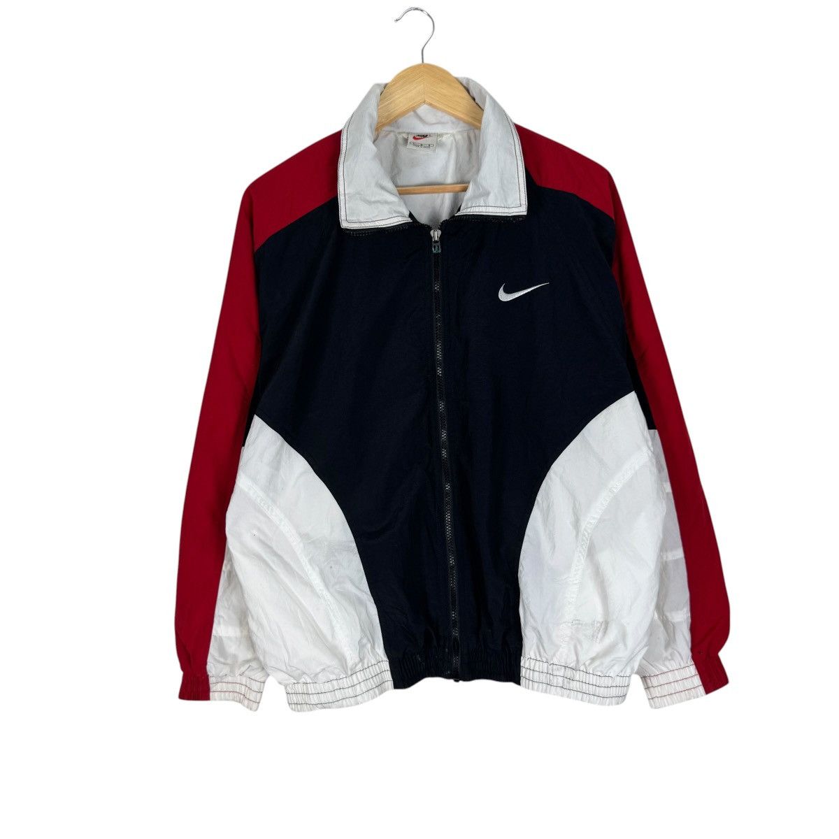 Nike ☀️NIKE SWOOSH CENTER WINDBREAKER JACKET Size US L / EU 52-54 / 3 - 2 Thumbnail
