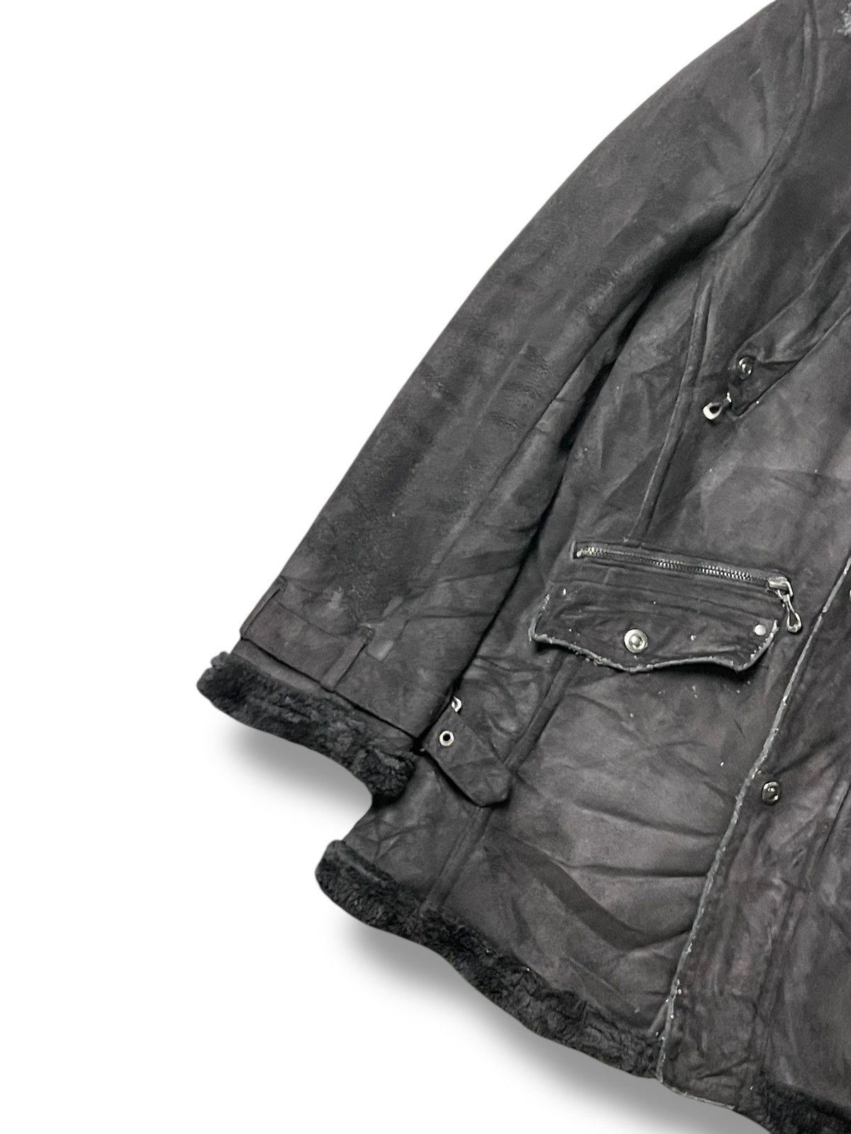 If Six Was Nine × Japanese Brand × Le Grande Bleu (L.G.B.) Roushatte Shell Leather Suede Fur Hooded Jacket(60) Size US M / EU 48-50 / 2 - 3 Thumbnail