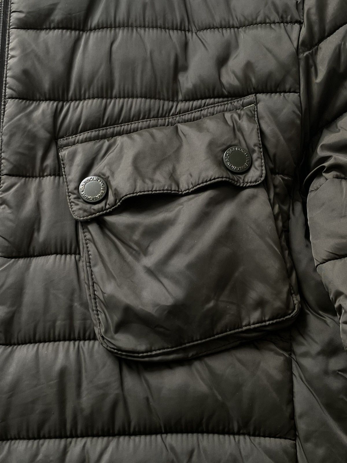 Barbour BARBOUR INTERNATIONAL FIBREDOWN HOODED QUILT JACKET RARE Size US XL / EU 56 / 4 - 5 Thumbnail