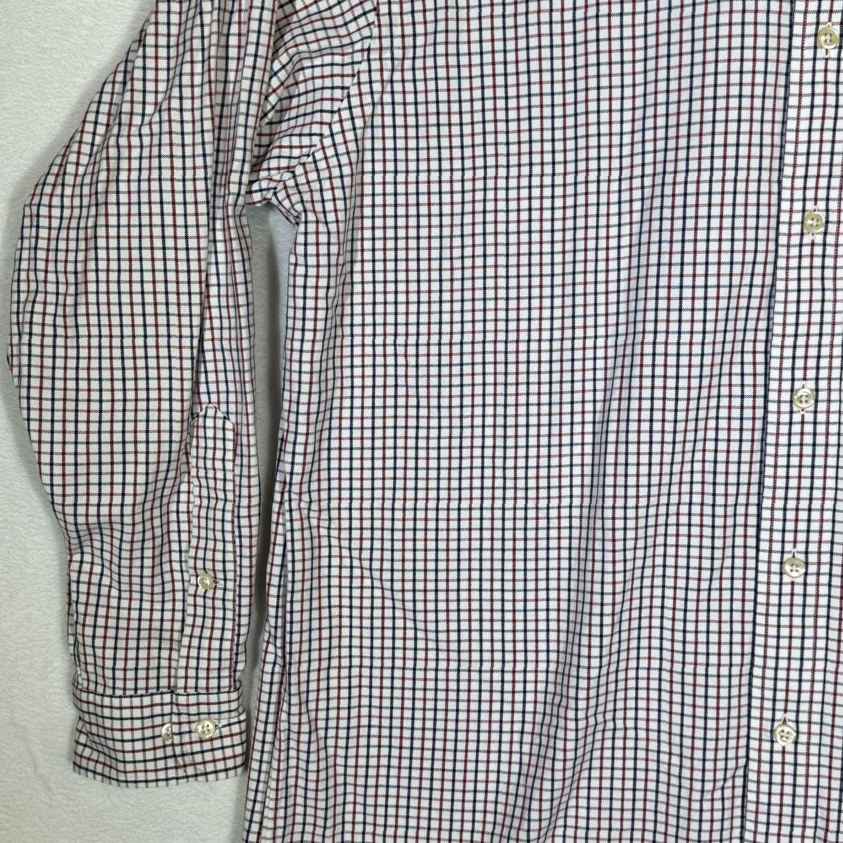 Ralph Lauren Ralph Lauren Yarmouth Shirt Mens 16.5 35 Red Blue Check Button-Down Long Sleeve Shirt Size US L / EU 52-54 / 3 - 4 Thumbnail