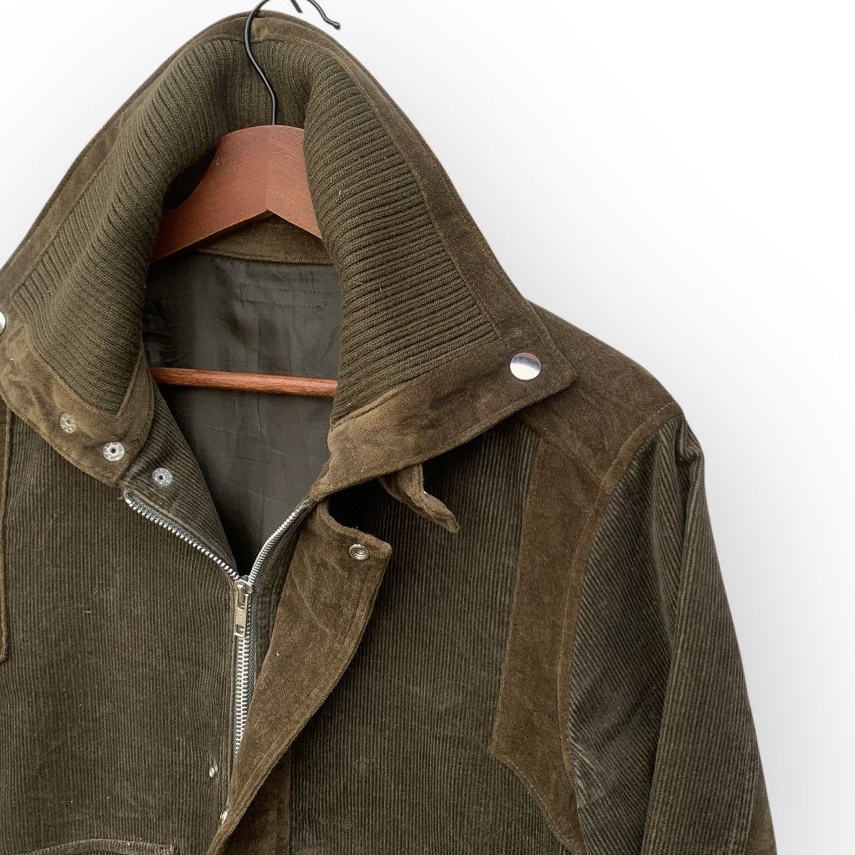 Japanese Brand NIEDIECK STRETCHCORD GERMANY CORDUROY ZIPPER JACKET BROWN Size US S / EU 44-46 / 1 - 7 Thumbnail