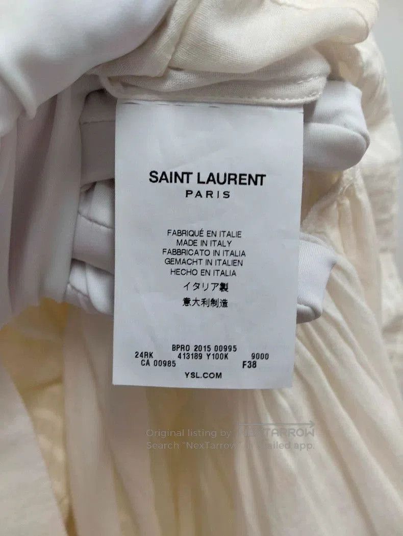 Yves Saint Laurent YSL Peter Pan Collar Dress Size 38 . Size M / US 6-8 / IT 42-44 - 5 Thumbnail