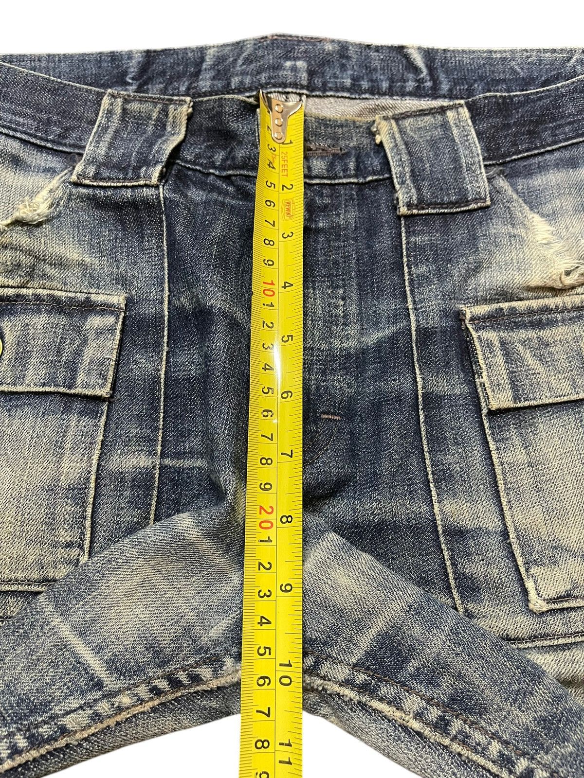 Lee Vintage Lee Bush Pants Faded Wash Style Baggy Style Jeans Size US 33 - 14 Thumbnail