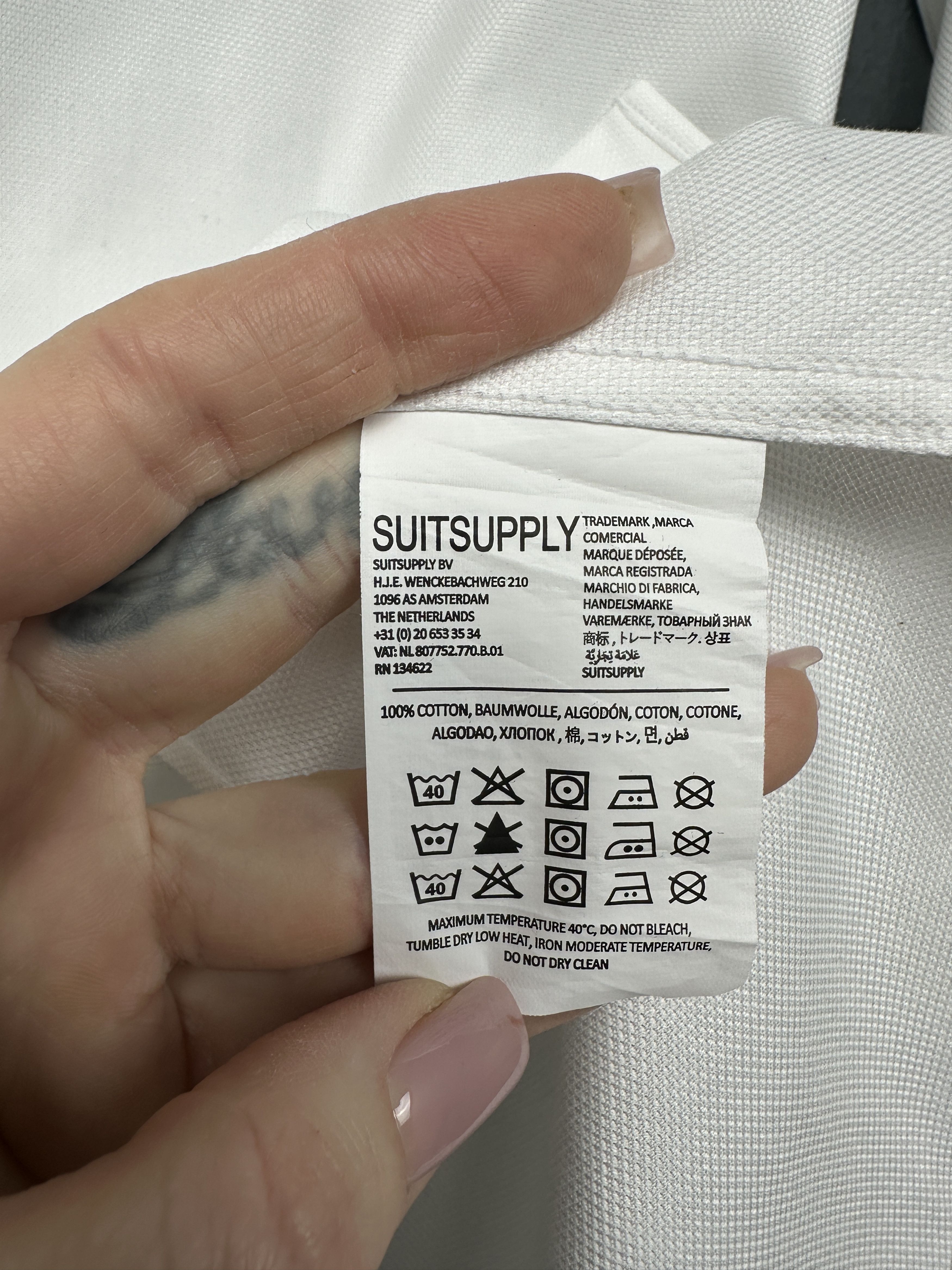 Suitsupply Suitsupply Mens Long Sleeve Shirt Size US M / EU 48-50 / 2 - 5 Thumbnail