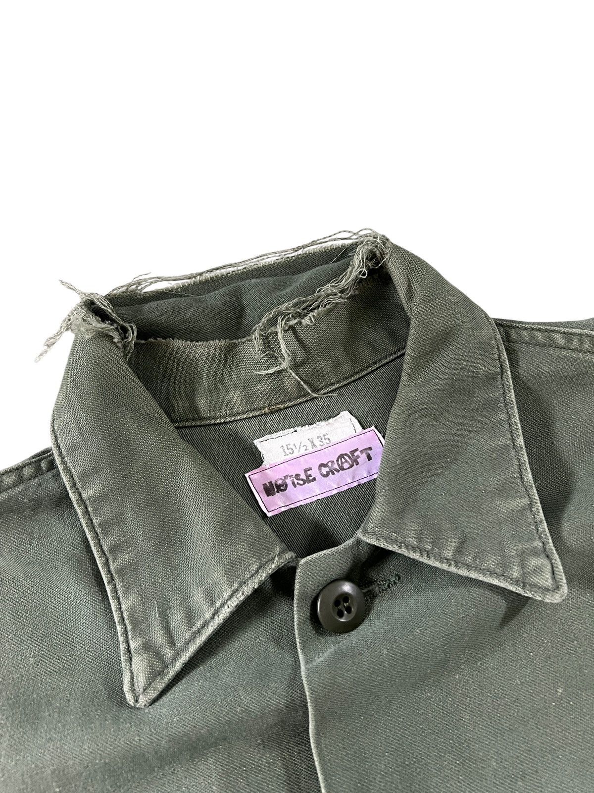 Japanese Brand Noise Craft Rebuilt Hybrid Army Button Shirt Size US L / EU 52-54 / 3 - 8 Thumbnail