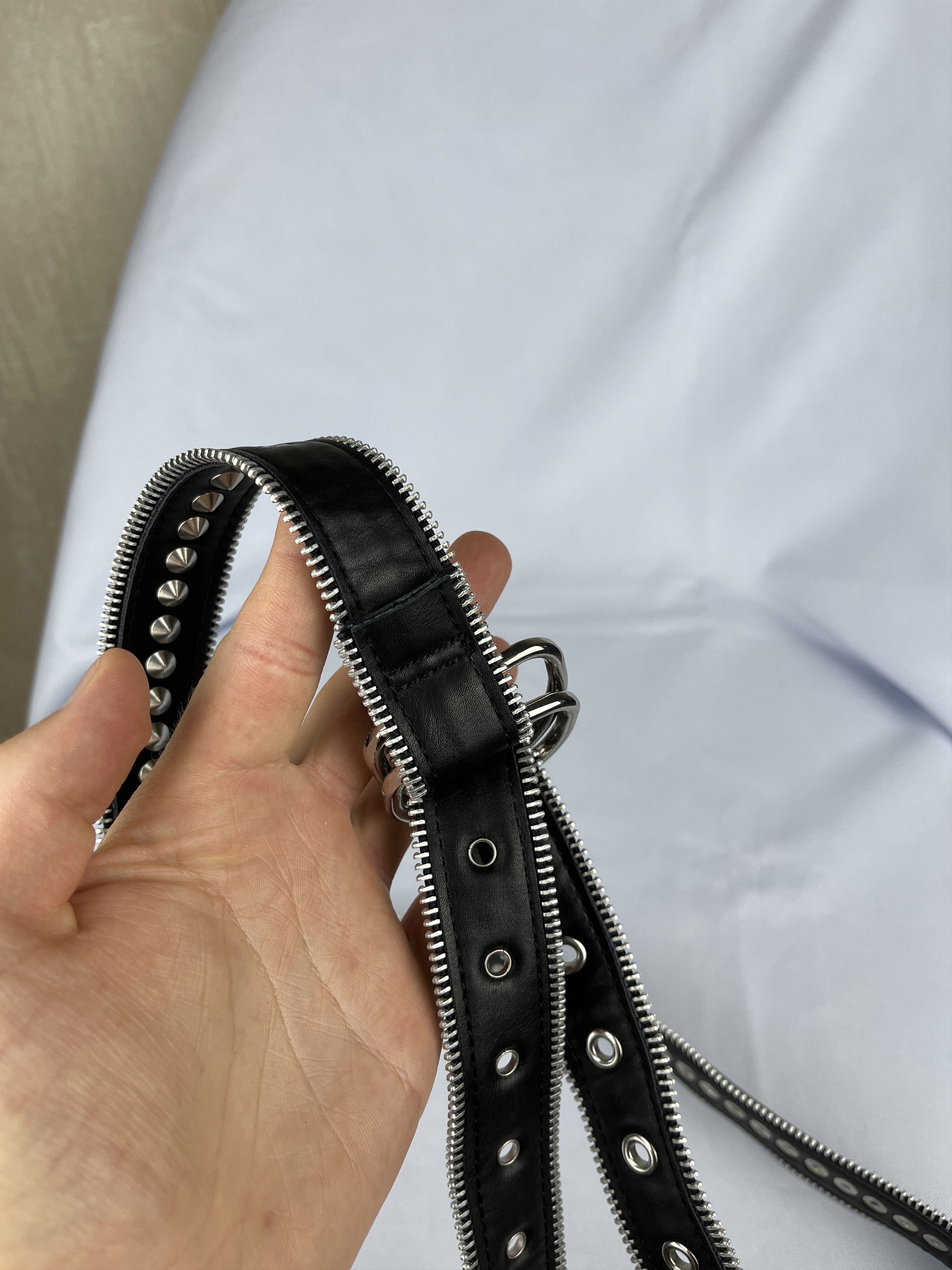 Other Avant Garde Eco Leather Belt Crust Punk Metal Rock Size ONE SIZE - 11 Thumbnail