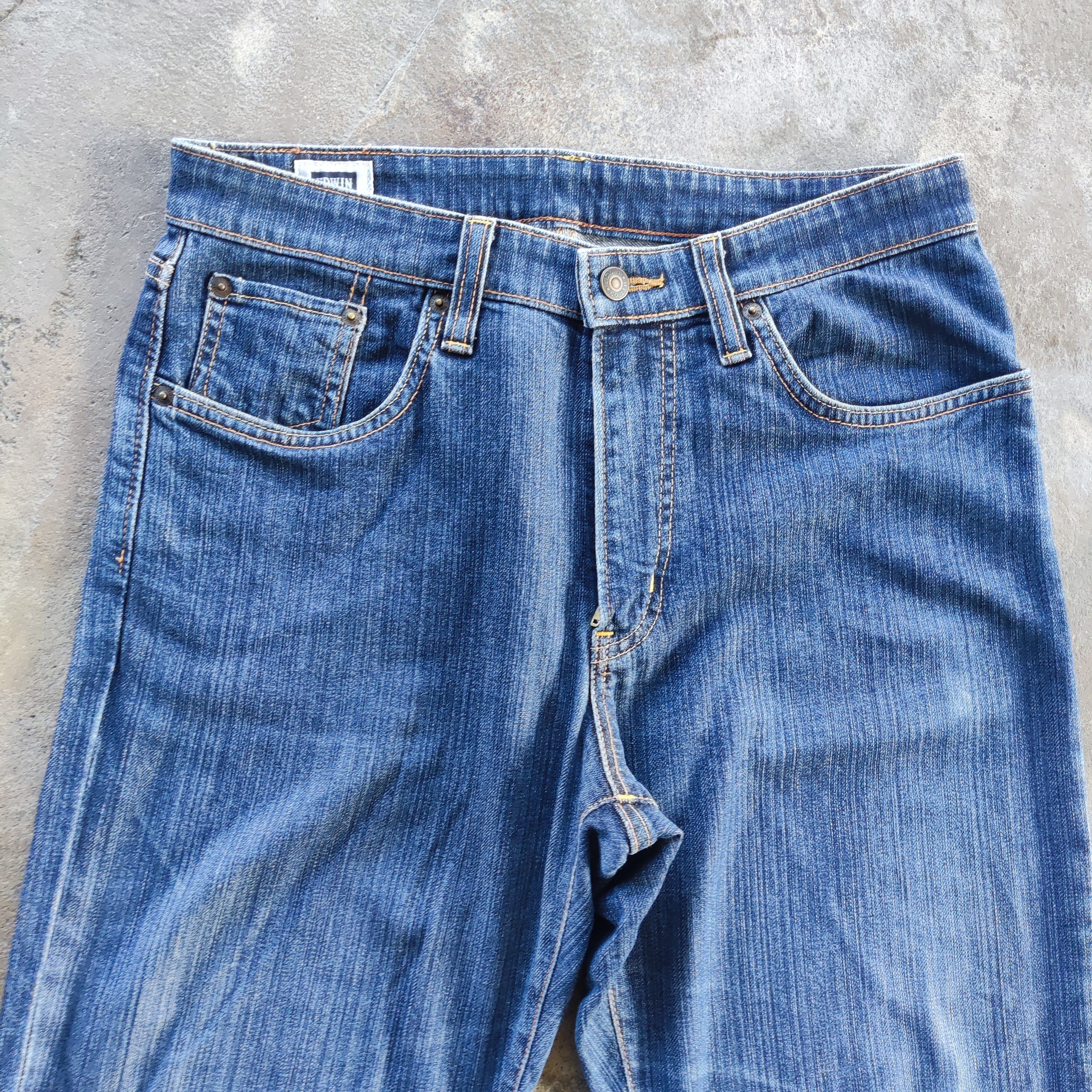 Edwin Vintage Edwin Brand Buggy Jeans Ripped Pants Size US 31 - 3 Thumbnail