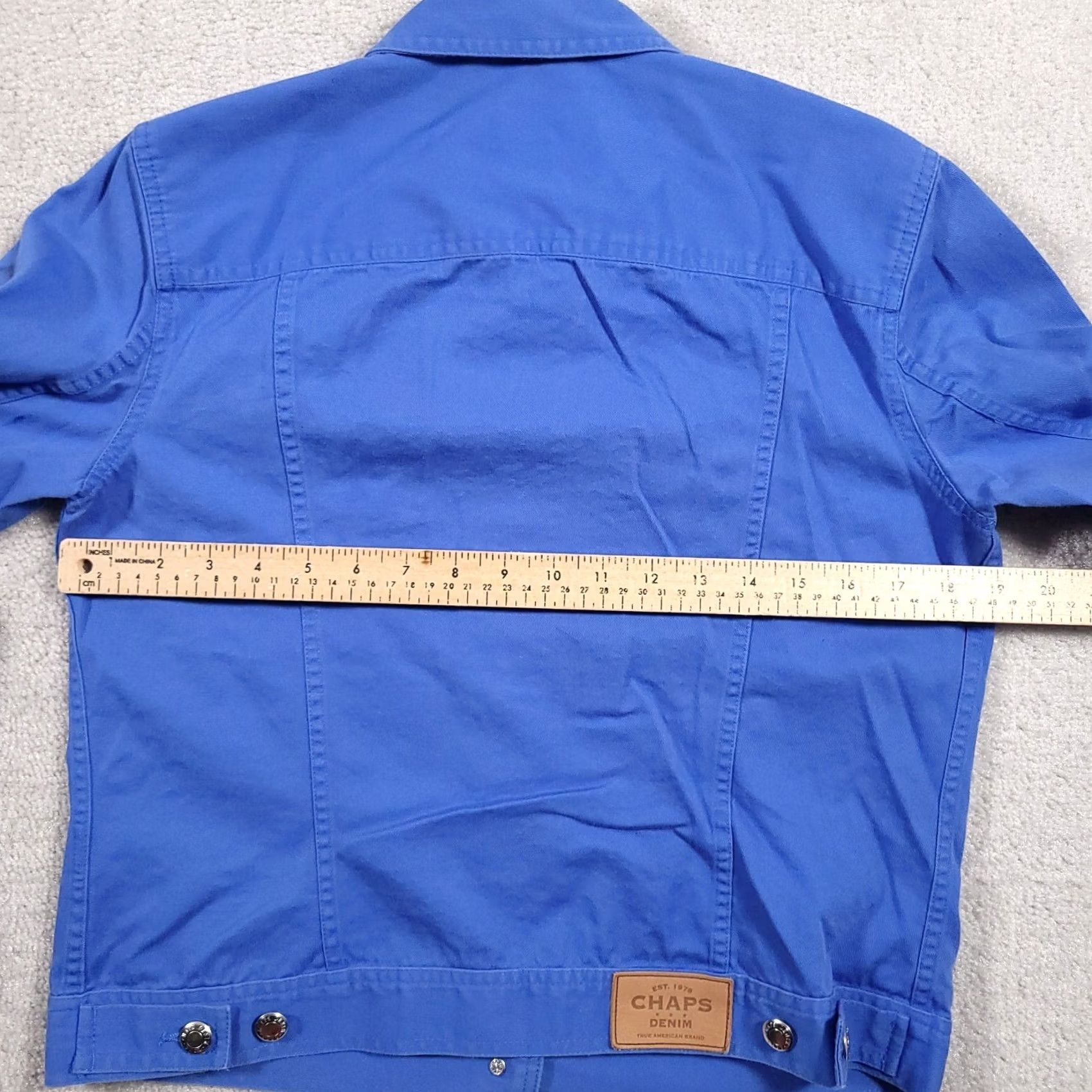 Chaps Chaps Denim Jean Jacket Women's Medium Blue Button Flap Pockets Classic Jacket Men? Wait. Size 32" / US 10 / IT 46 - 6 Thumbnail