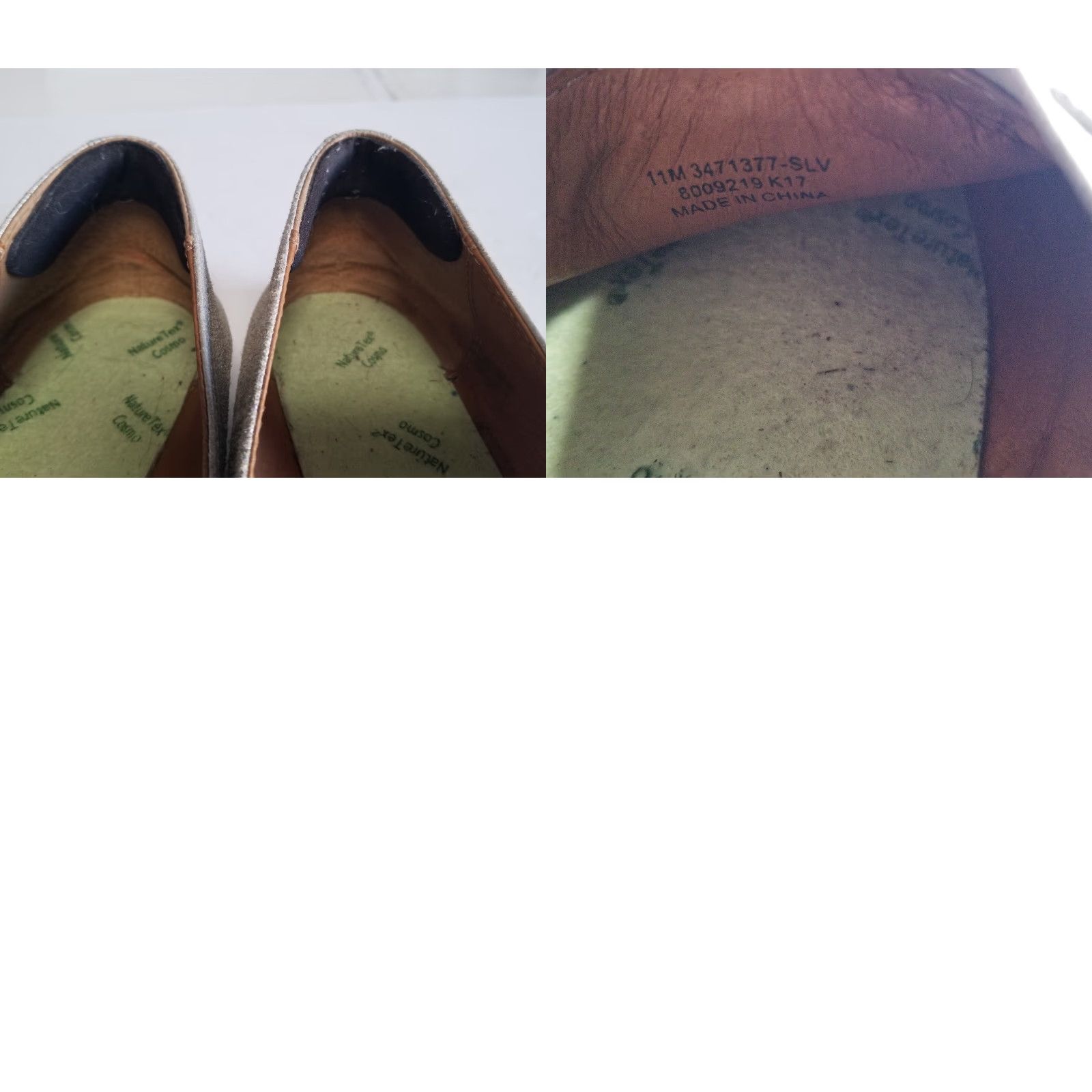 Frye Frye Melanie Slip On Metallic Gray Leather Flats Loafers Women Size 11 Slip On M Width No Insoles Vintage: No Size US 11 / IT 41 - 9 Thumbnail