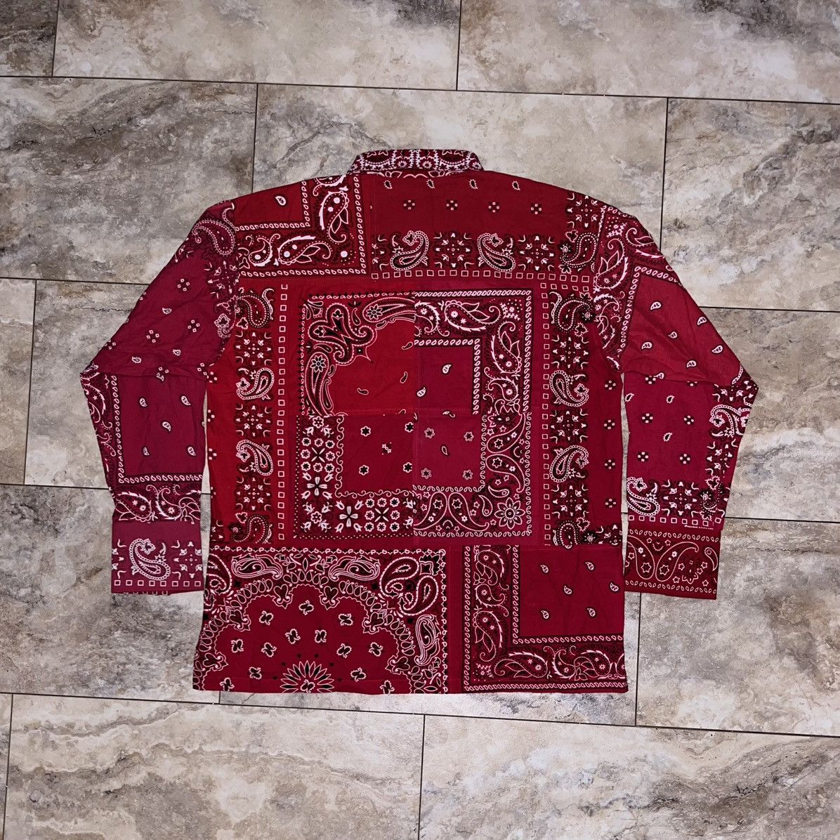Other Miyagihidetaka Bandana Patchwork LS Button Up Shirt Red Size US XL / EU 56 / 4 - 2 Thumbnail