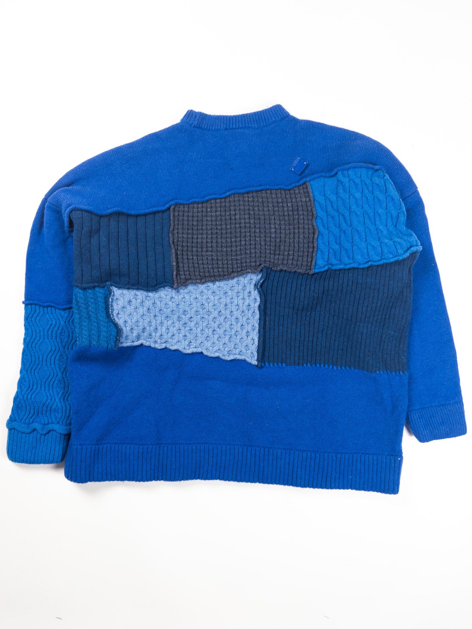 Ader Error × Zara Zara ADER Error Blue Patchwork Crewneck Sweater Size US M / EU 48-50 / 2 - 2 Thumbnail