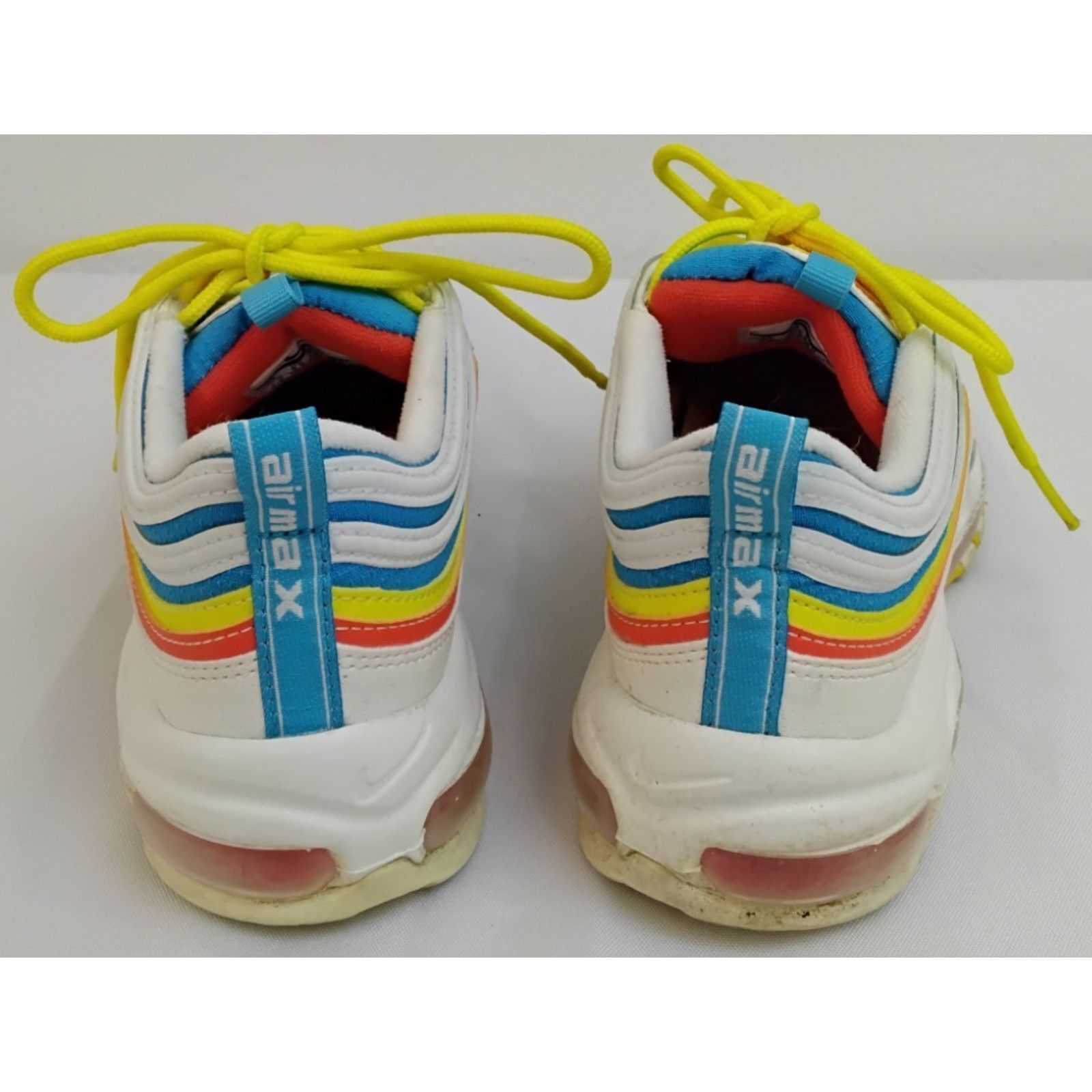 Nike Nike Air Max 97 Sneakers Youth Size 6 Blue/Orange White Size US 7 / IT 37 - 5 Thumbnail
