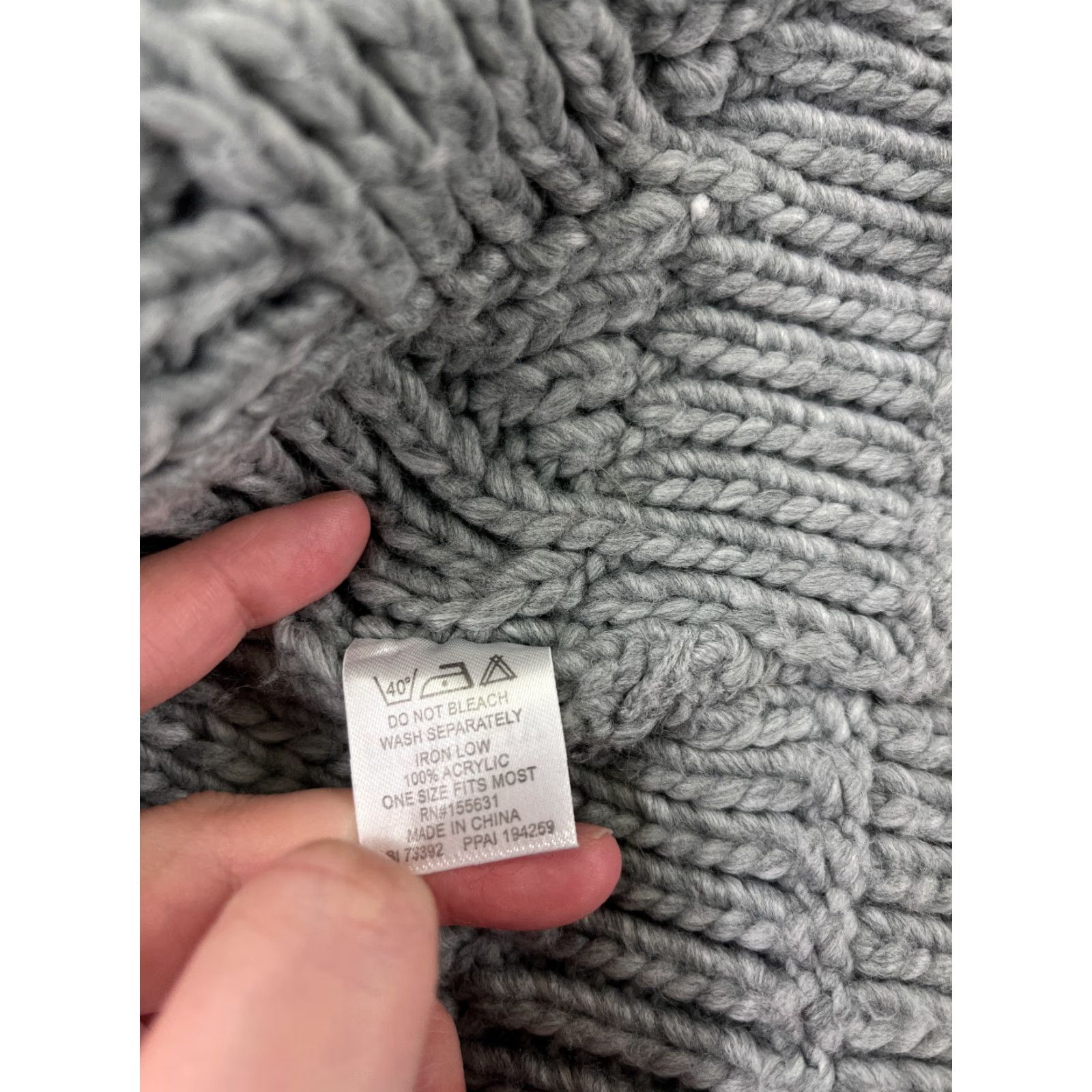 Vintage APOLLO Beanie Hat Adult One Size Gray 100% Acrylic Beanie Unisex Mens Womens Outdoor Ski Fall Winter Size ONE SIZE - 8 Thumbnail