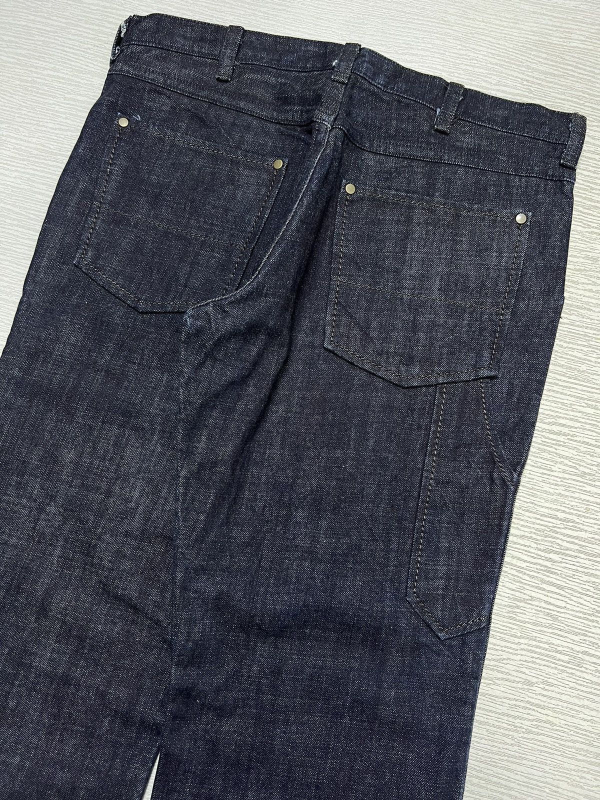 Number (N)ine Number (N)ine - AW02 - Stitch Detail Denim Carpenter Pants Size US 32 / EU 48 - 11 Thumbnail