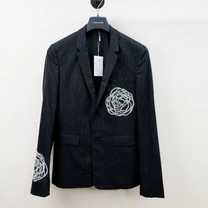 Dior Dior Black Wool Long Sleeve Men's Jacket 0089 Size US S / EU 44-46 / 1 - 1 Thumbnail