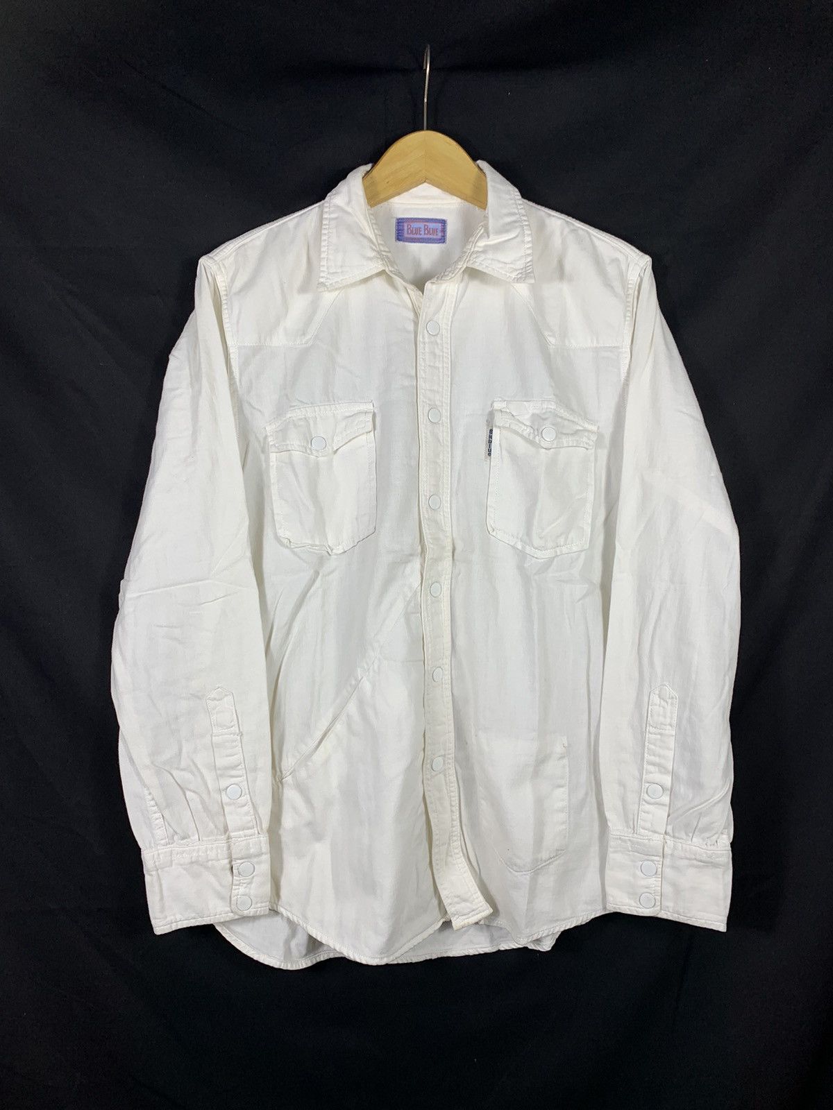 45rpm × Blue Blue Japan × RRL Ralph Lauren Blue Blue Japan White Shirt Size US L / EU 52-54 / 3 - 1 Thumbnail