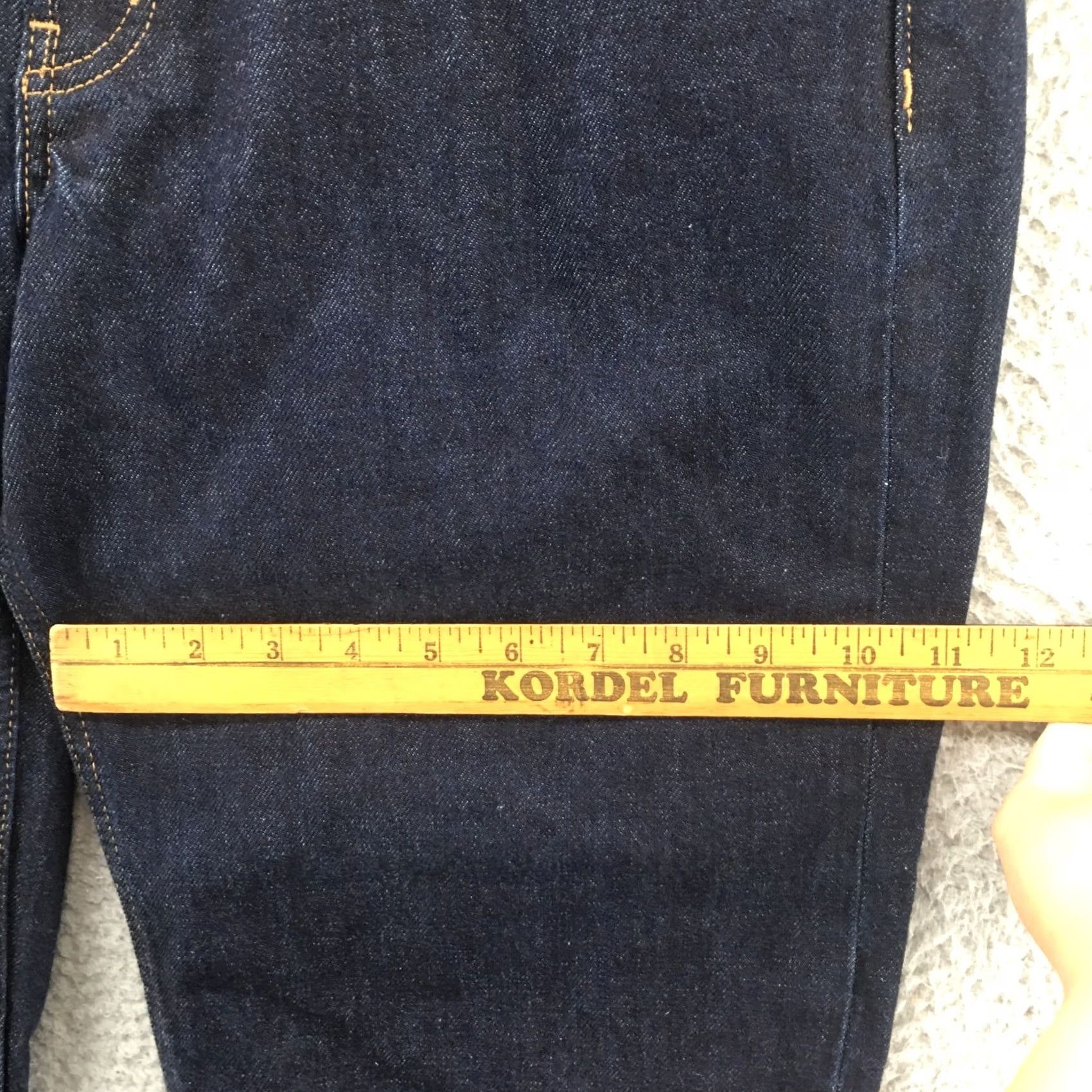 Old Navy Old Navy Jeans Womens 8 Petite Slouchy Taper Blue Dark Wash 34x23.5 Regular 100% Cotton Jeans Size 30" / US 8 / IT 44 - 6 Thumbnail