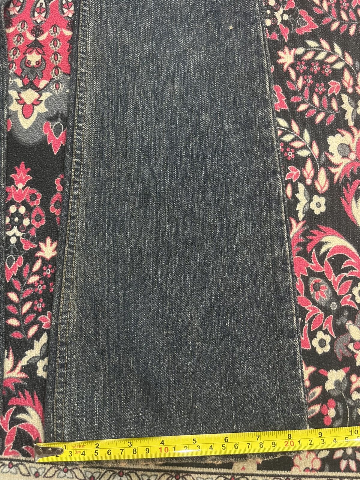 If Six Was Nine Vintage Japanese Brand RU Avant Grade Style Dark Flare Jeans Size 28" / US 6 / IT 42 - 14 Thumbnail