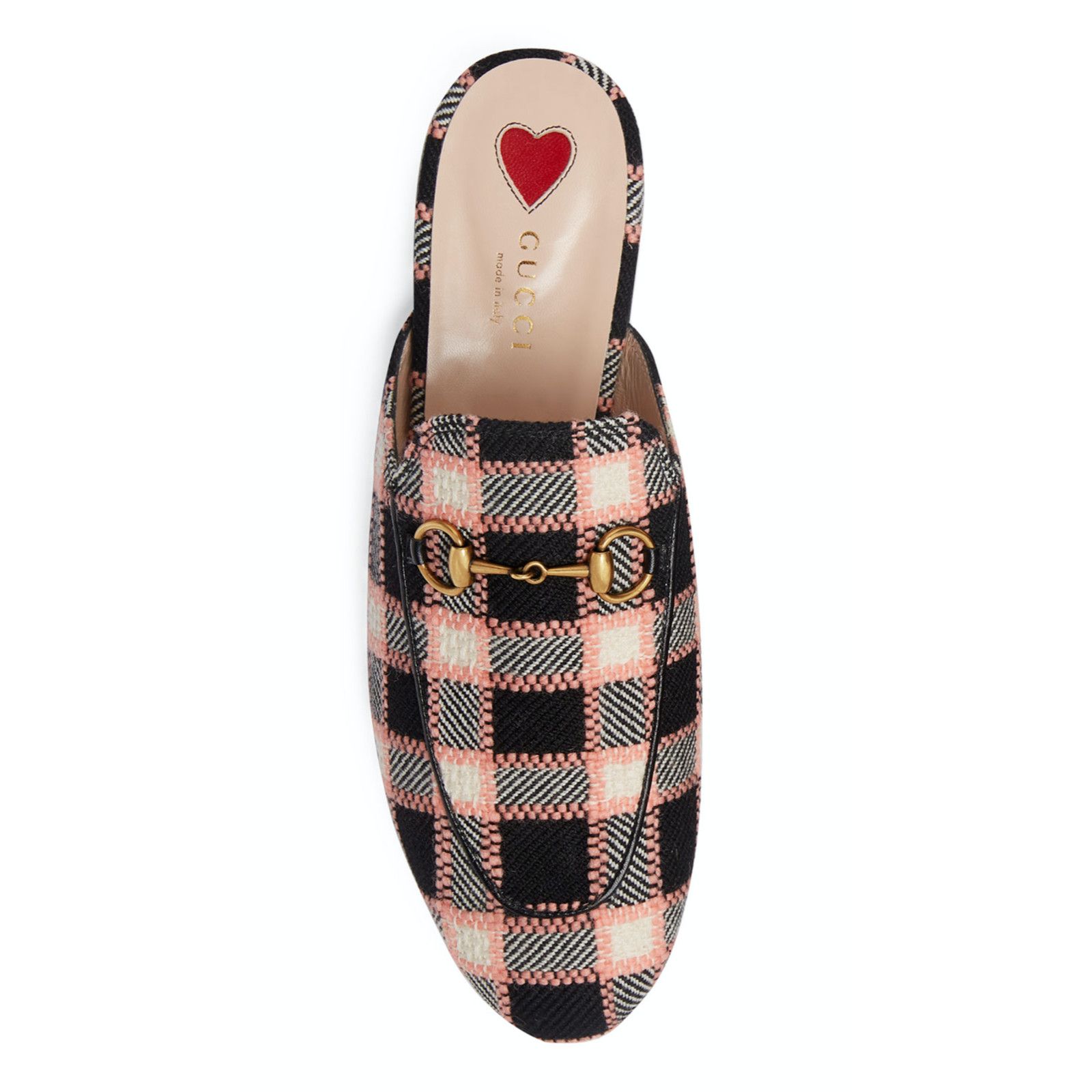 Gucci Gucci Princetown Black Pink Fancy Tweed Loafer Size US 7.5 / IT 37.5 - 7 Thumbnail
