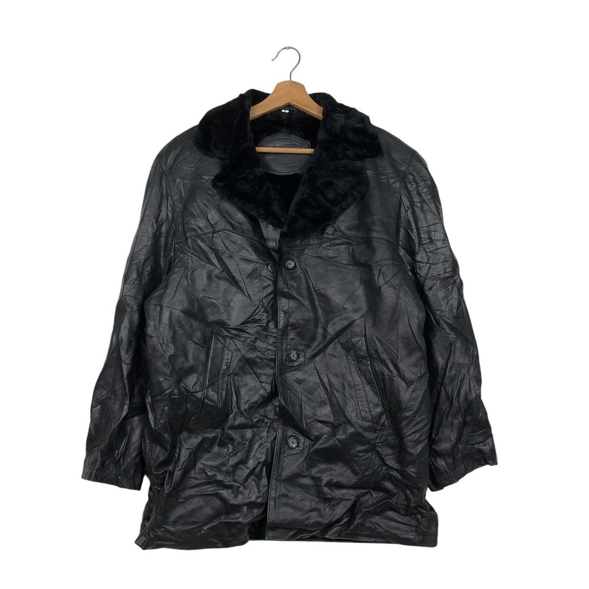 Japanese Brand VINTAGE GENUINE LEATHER JACKET BIKE BRUMAS MINK FUR BLANKET Size US S / EU 44-46 / 1 - 3 Thumbnail