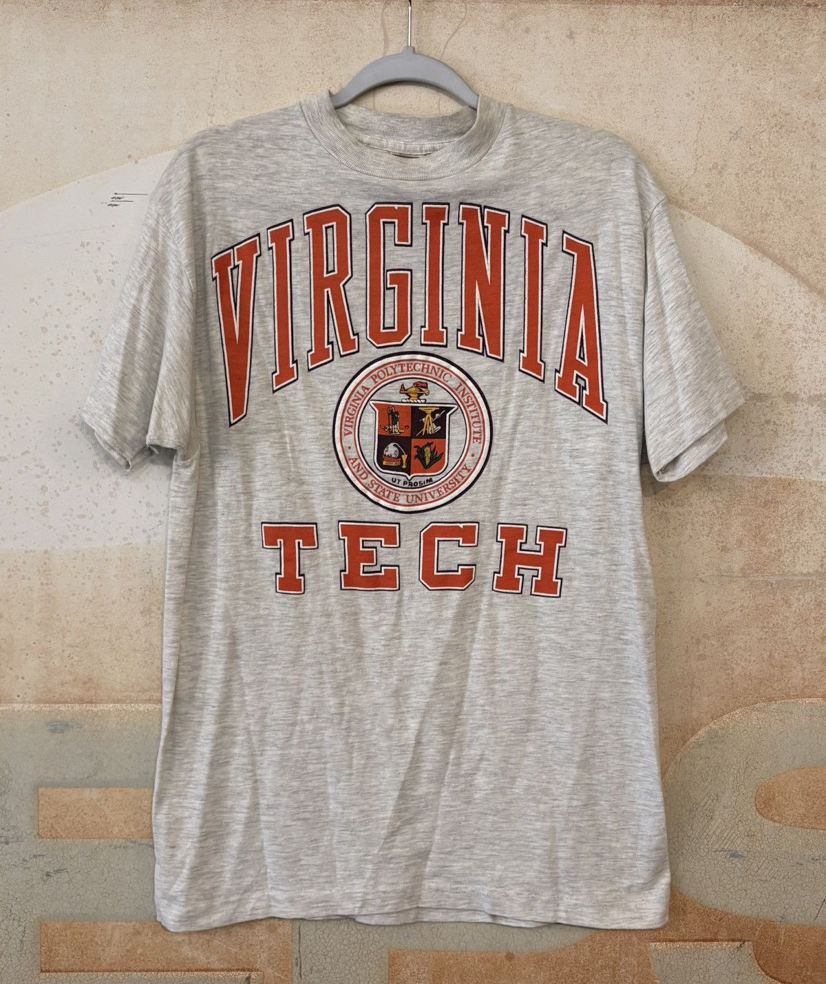 Vintage 1990s Virginia Tech Collegiate Graphic Puff Print Tee Size US L / EU 52-54 / 3 - 2 Thumbnail