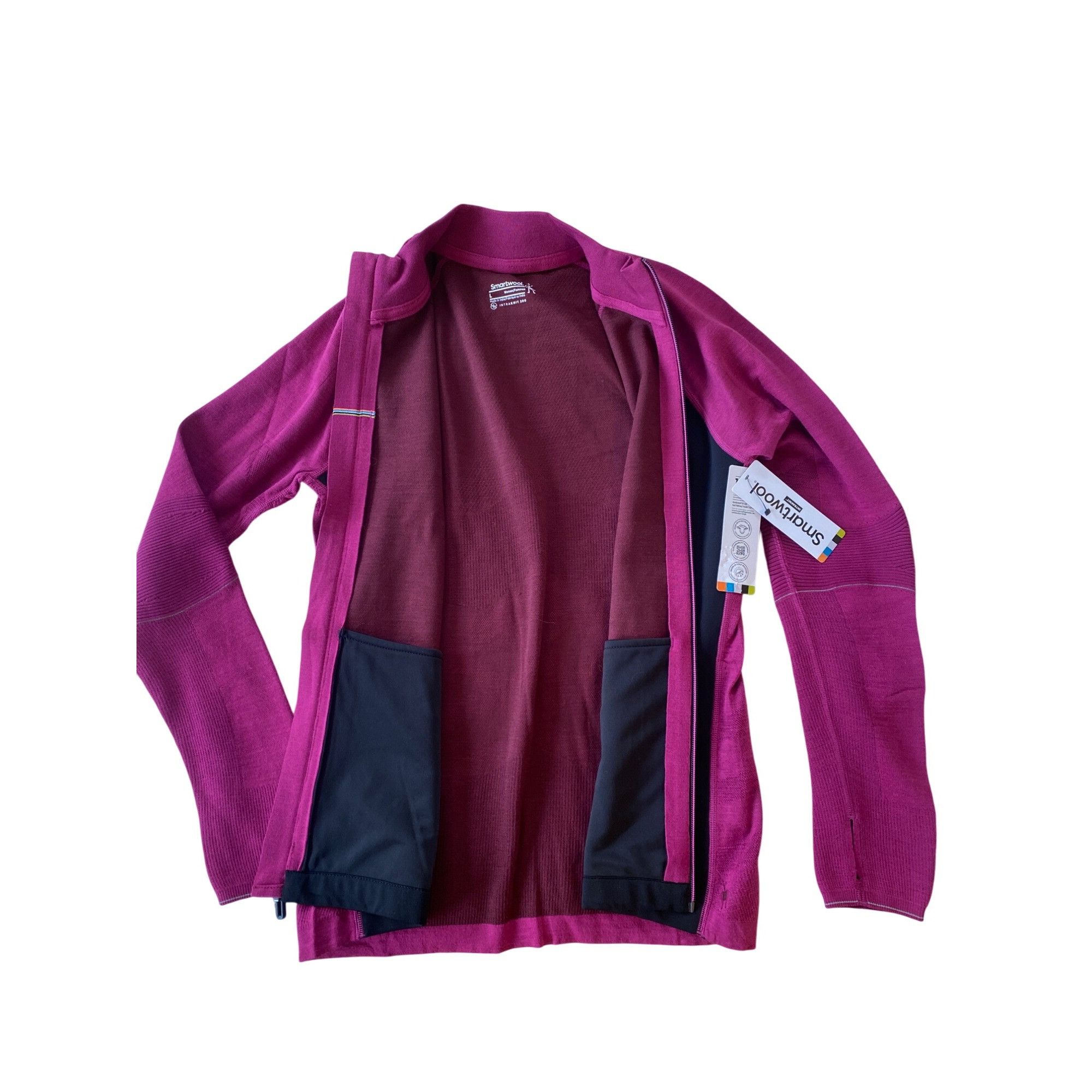 Smartwool NWT Smartwool Women's Intraknit Merino Sport Full Zip Jacket Size L / US 10 / IT 46 - 7 Thumbnail