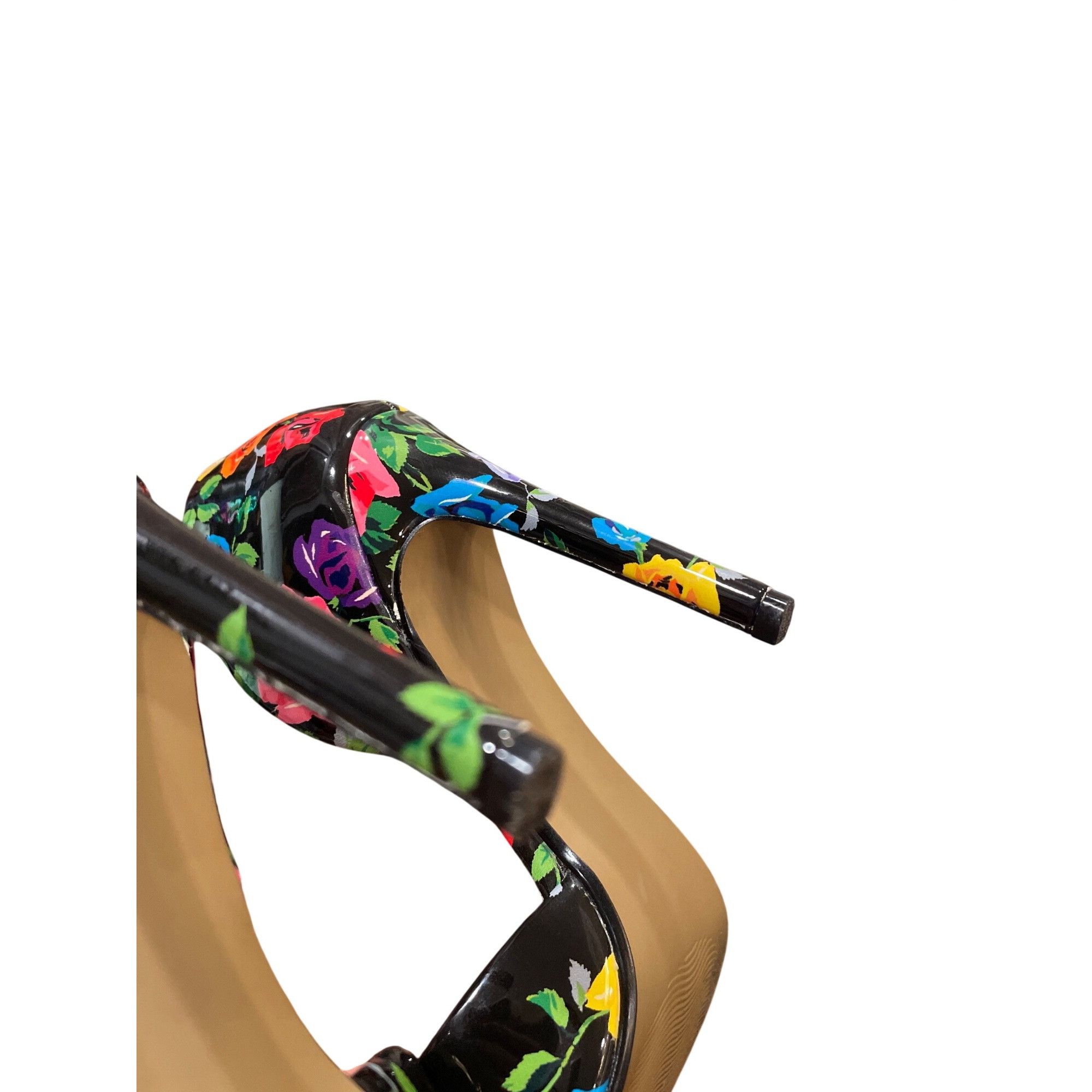 Betsey Johnson Betsey Johnson wms floral faux leather stilleto heels shoes Size US 6.5 / IT 36.5 - 6 Thumbnail