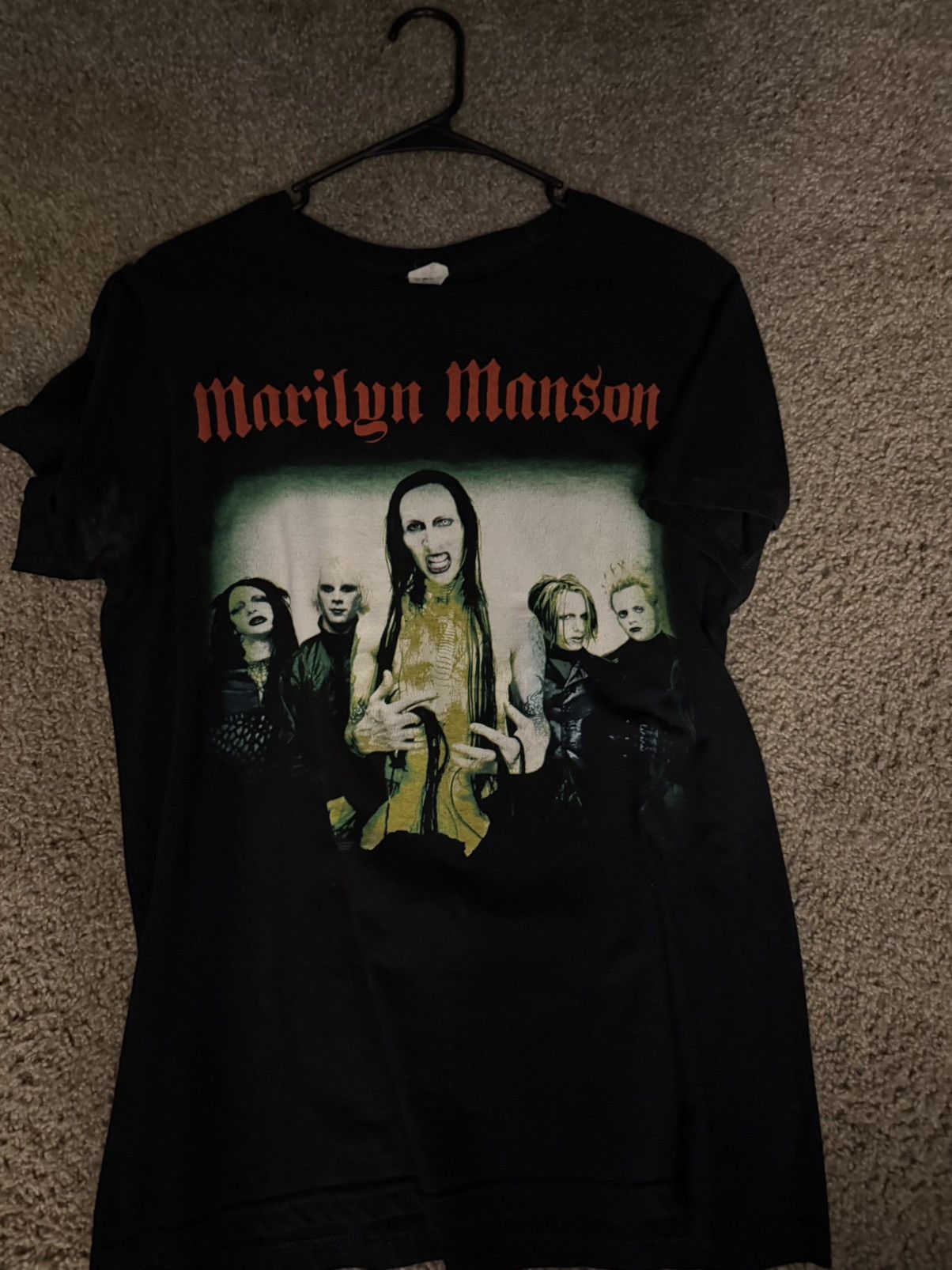 Vintage Early 2000s Marlyn Manson Band Tee Size US M / EU 48-50 / 2 - 1 Thumbnail