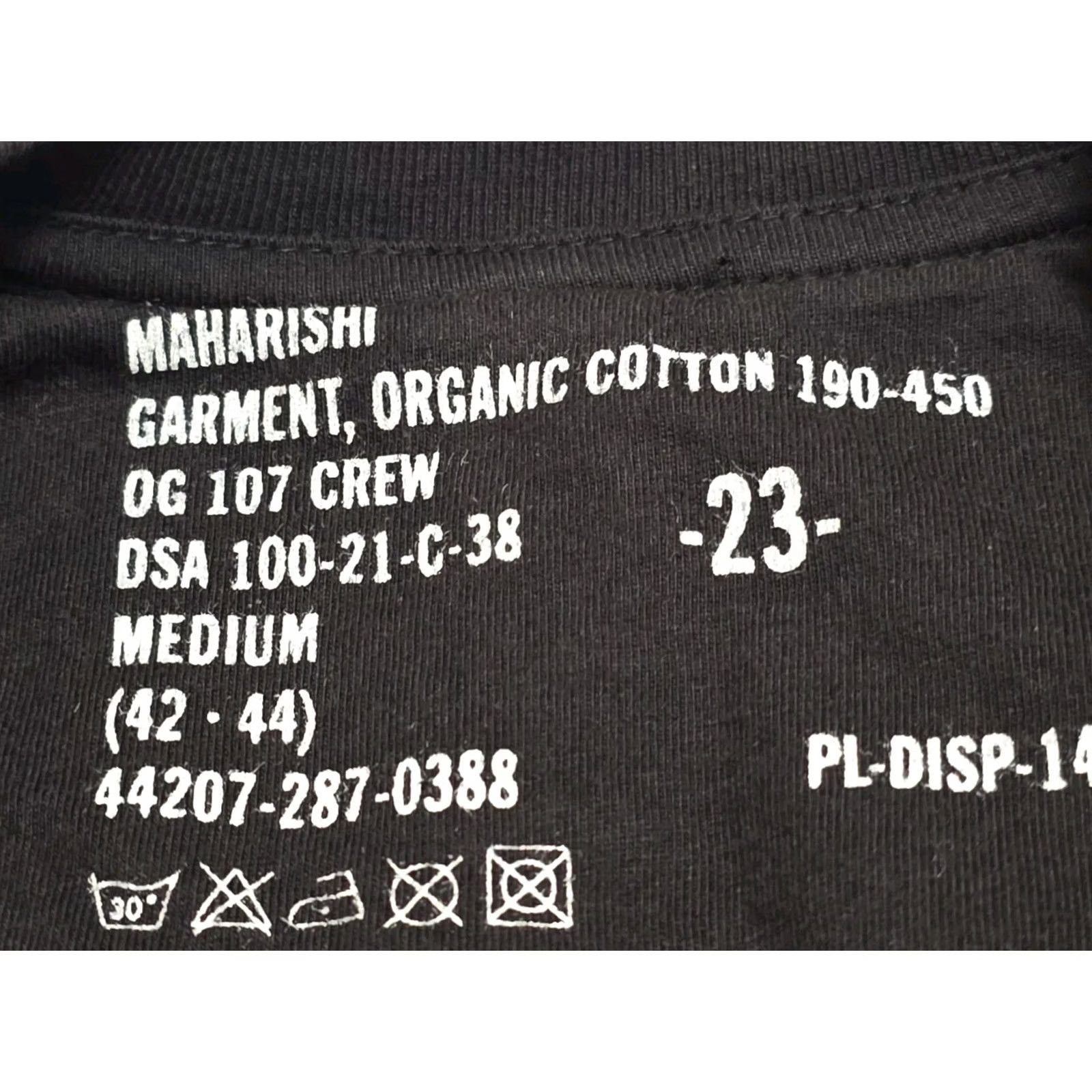 Maharishi T-Shirt Medium Black Riverine 2.0 Tech Short Sleeve New Mens, Men's — image 6 of 6